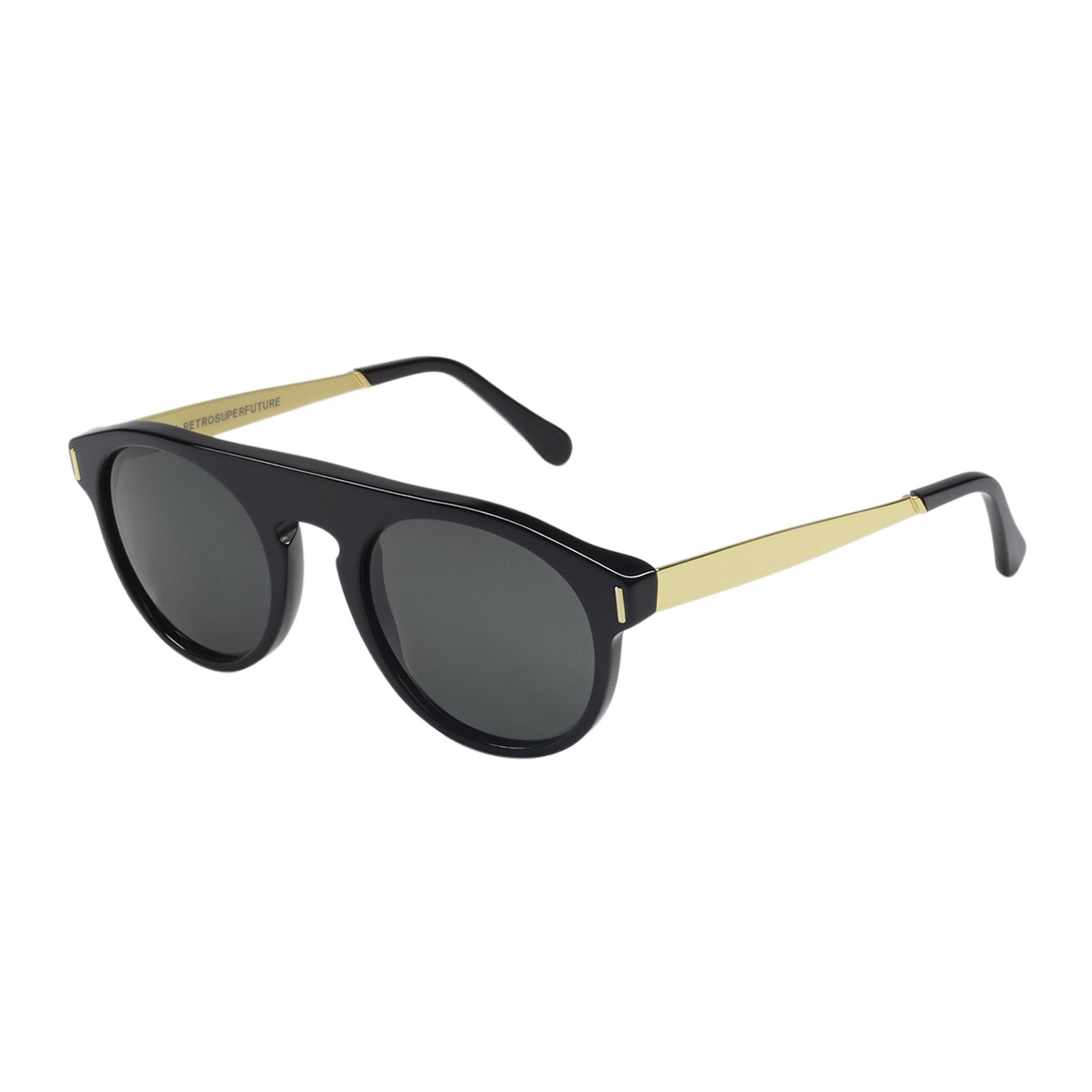 RetroSuperFuture Super 3XC Racer Sunglasses Black / Gold