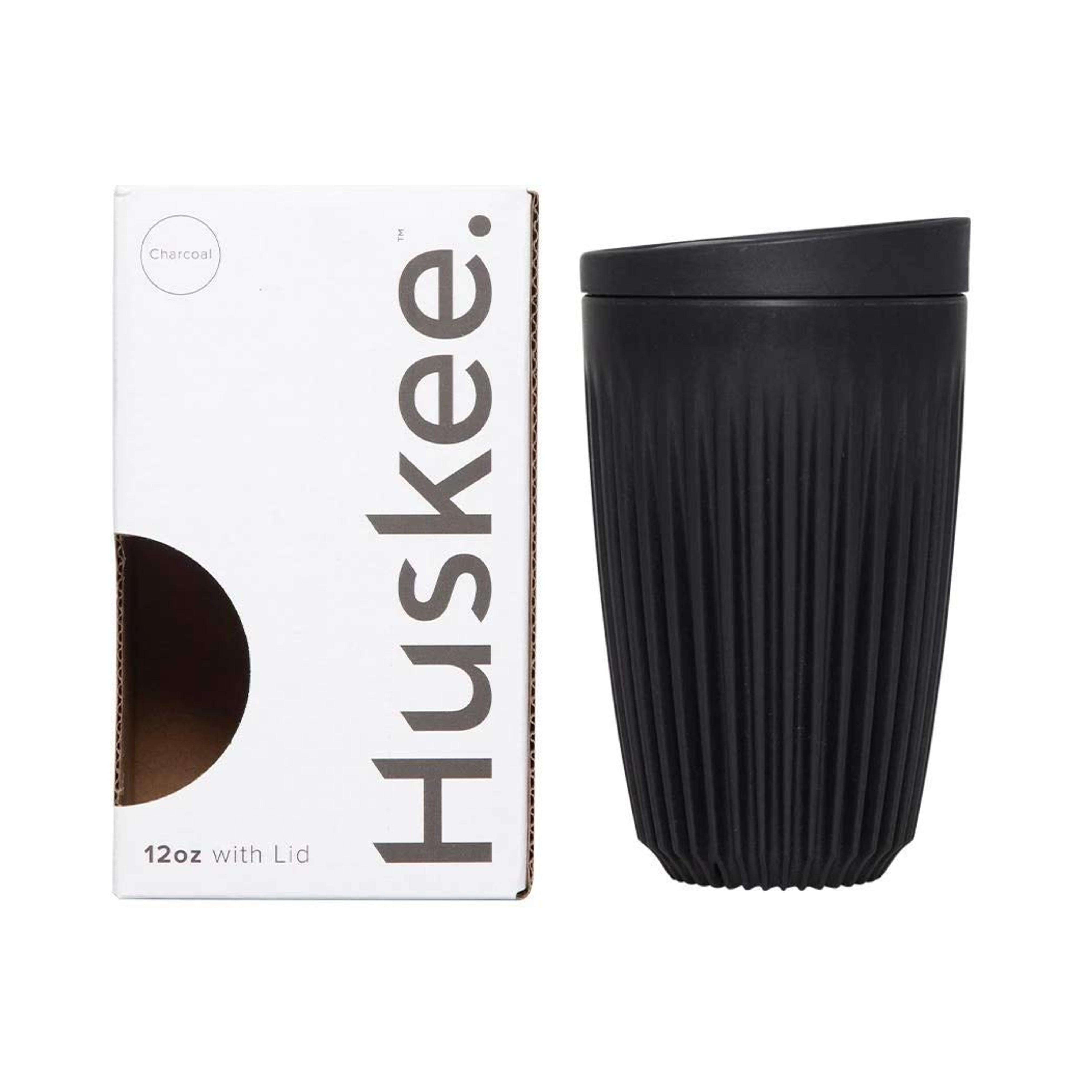 Amazon.com: Huskee Cup + Lid Charcoal (12oz): Home & Kitchen