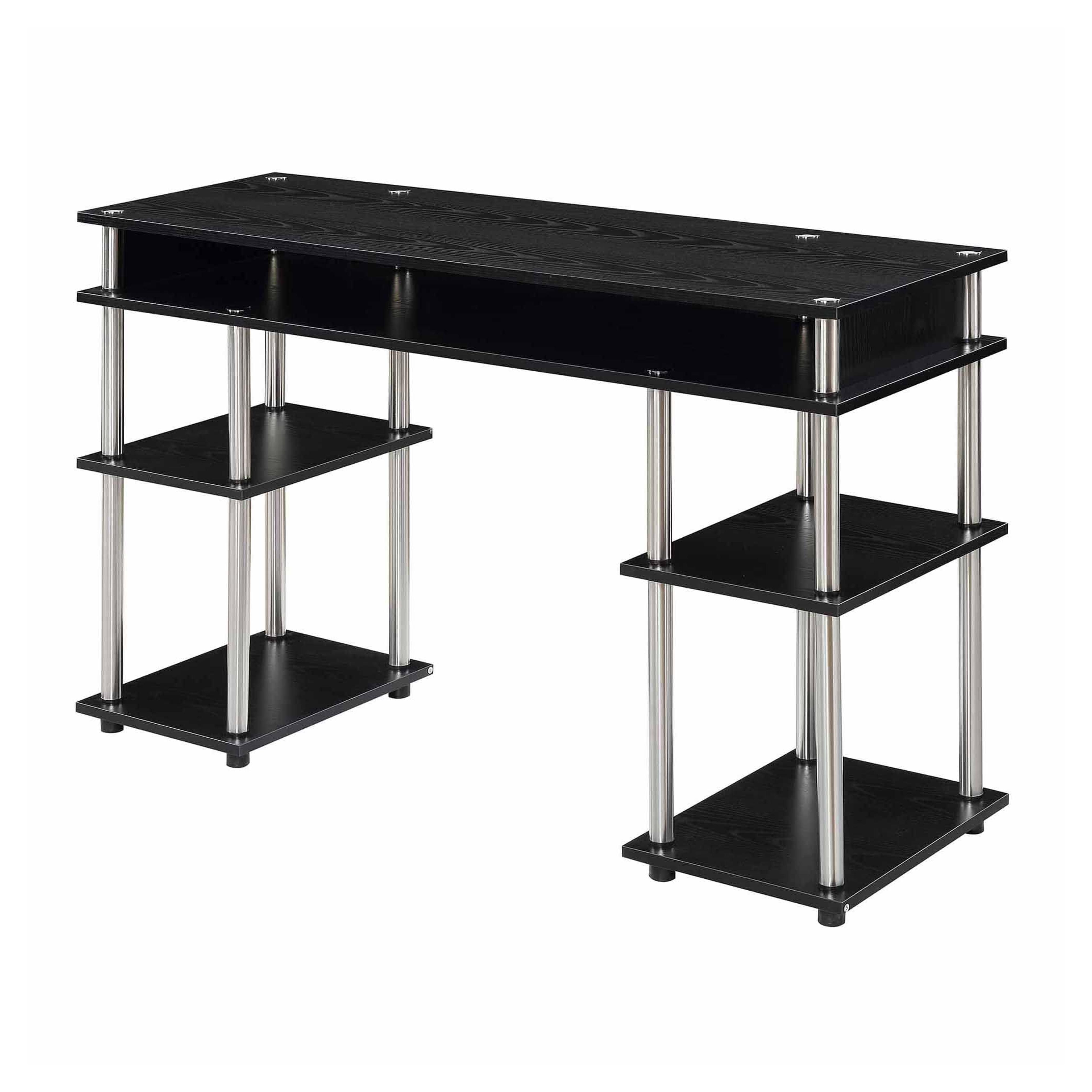 Convenience Concepts Designs2Go Tools Student Desk, 47.25(L) x 15.75(W) x 30"(H), Black