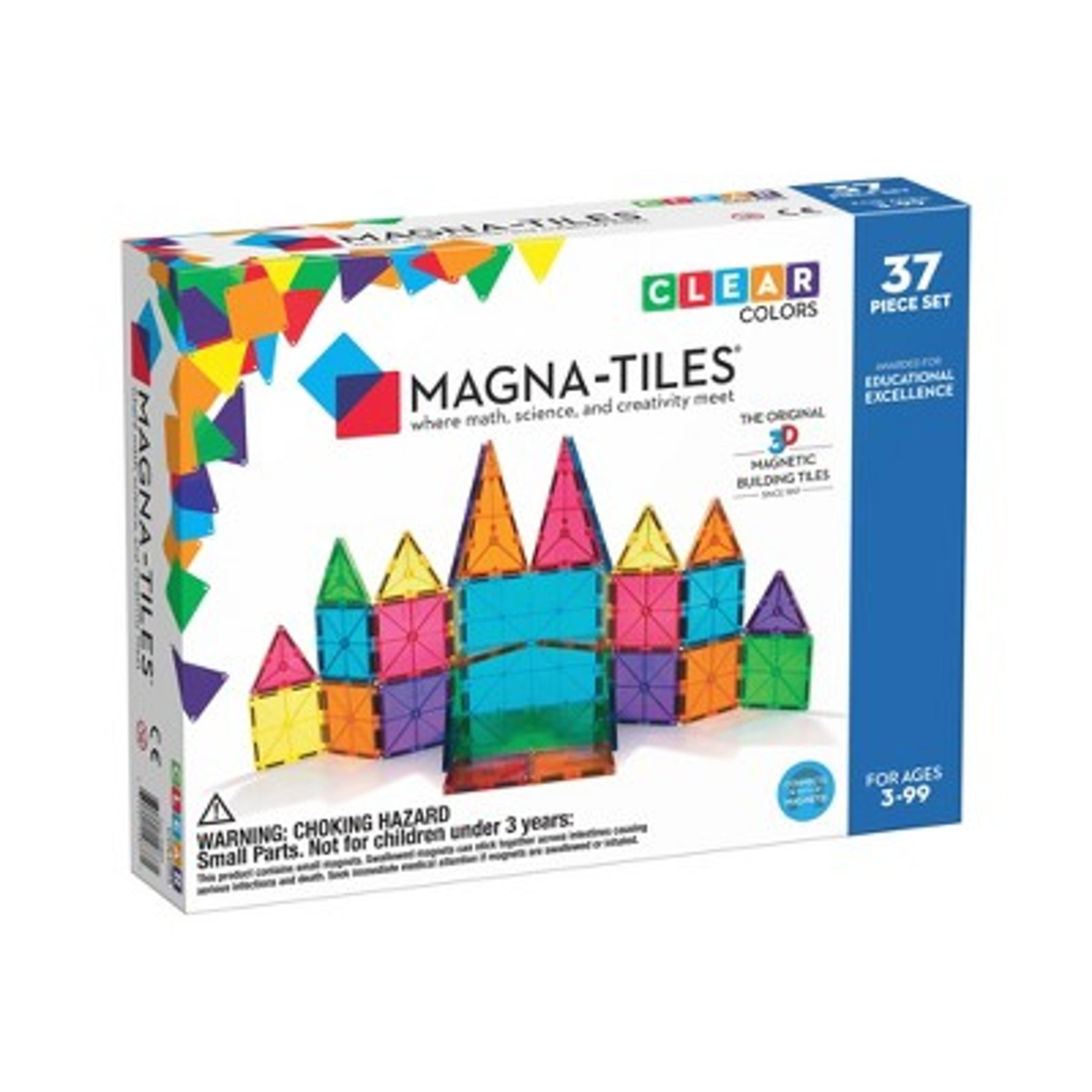 MAGNA-TILES Clear Colors 37pc Set