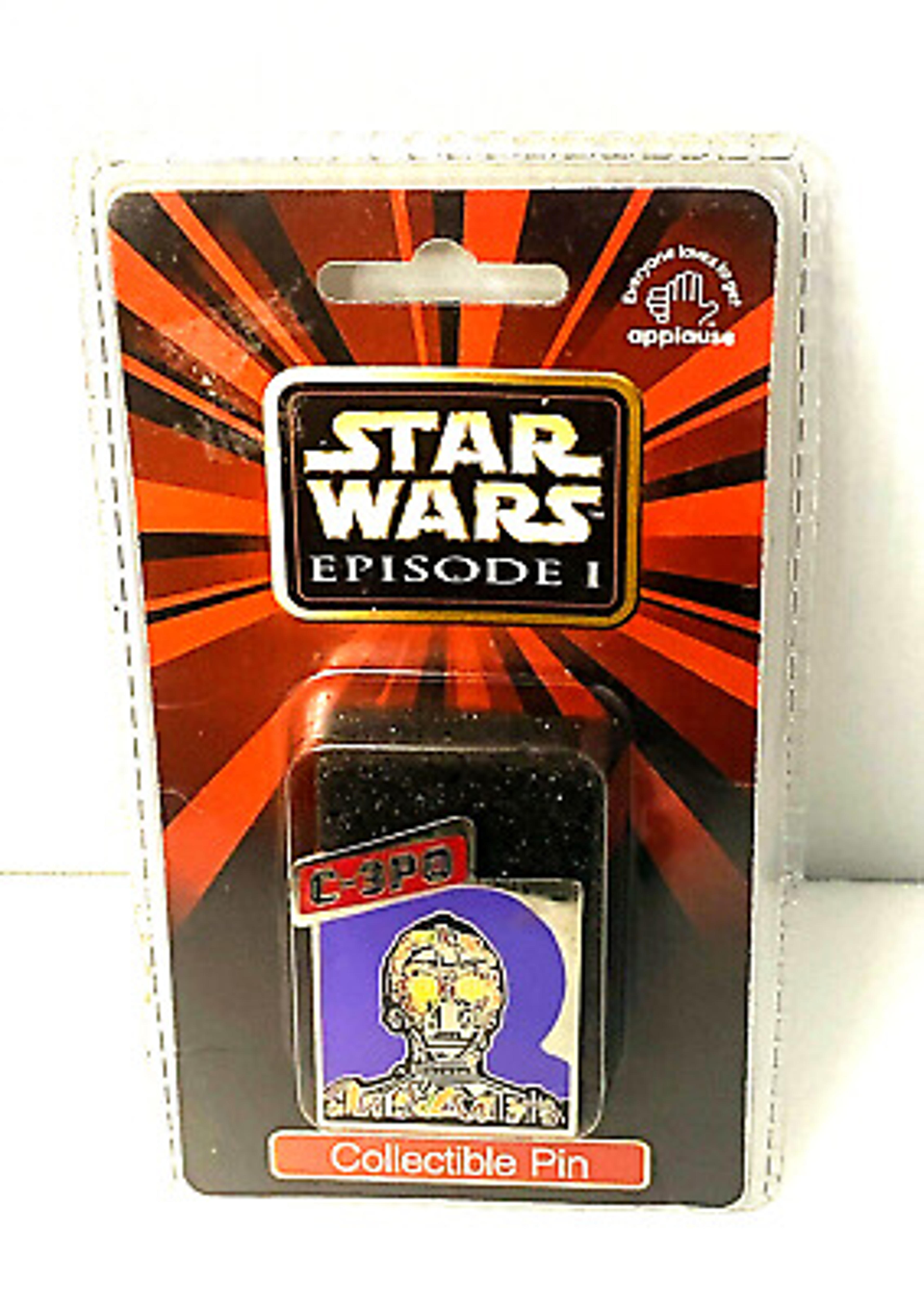 Rare Star Wars C3PO Lucasfilm Applause Phantom Menace Trading Pin Sealed