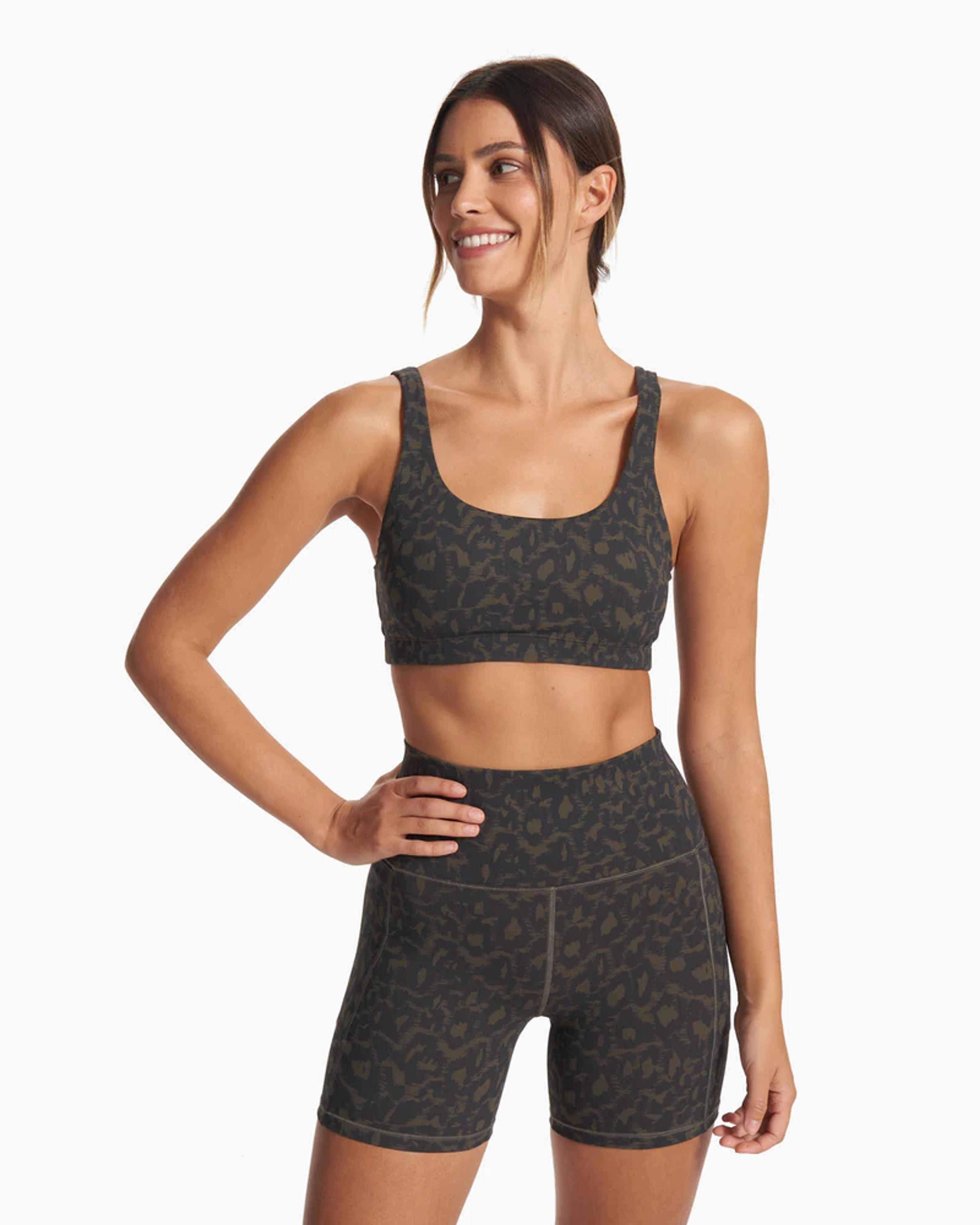 Daily Bra | Women's Cocoa Spots Sports Bra | Vuori