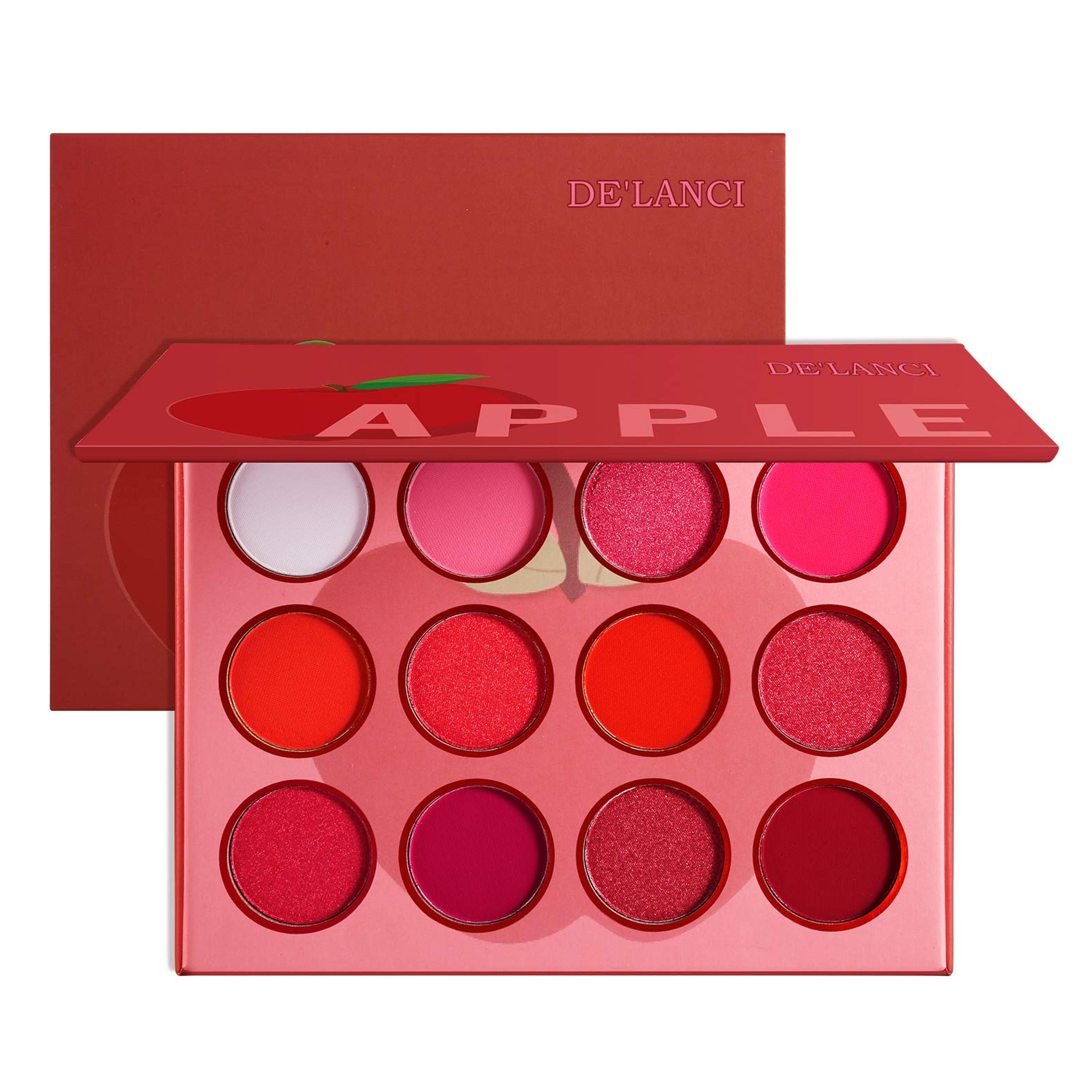 Amazon.com : Red Pink Eyeshadow Palette, DE’LANCI Professional Matte Shimmer High Pigmented 12 Colors Eye Shadow Makeup Pallet, Waterproof Blendable Small and Cute Eye Shadow Makeup Pallete, Vegan and Cruelty Free : Beauty & Personal Care