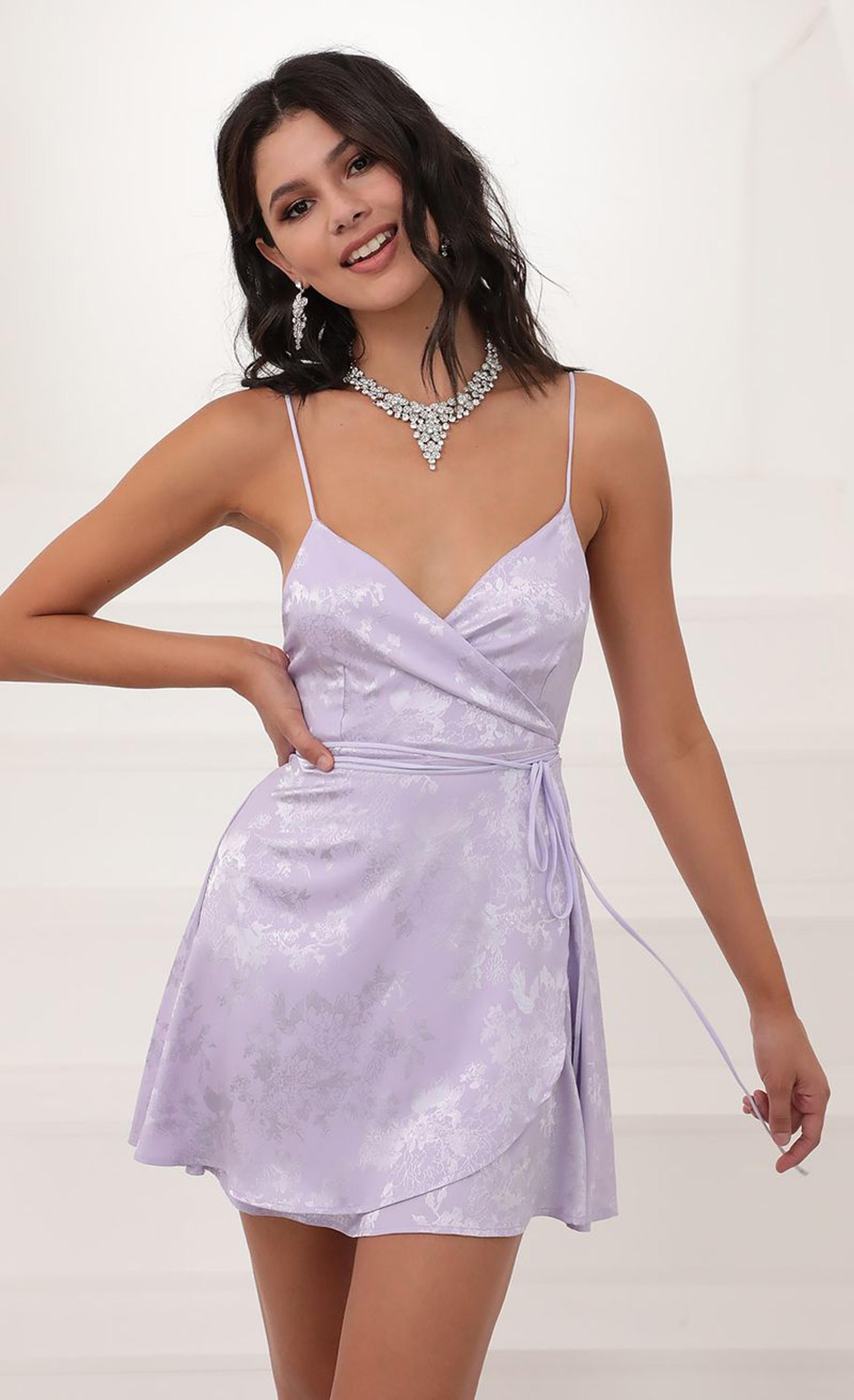 Party dresses > Charlotte A-Line Dress in Lilac