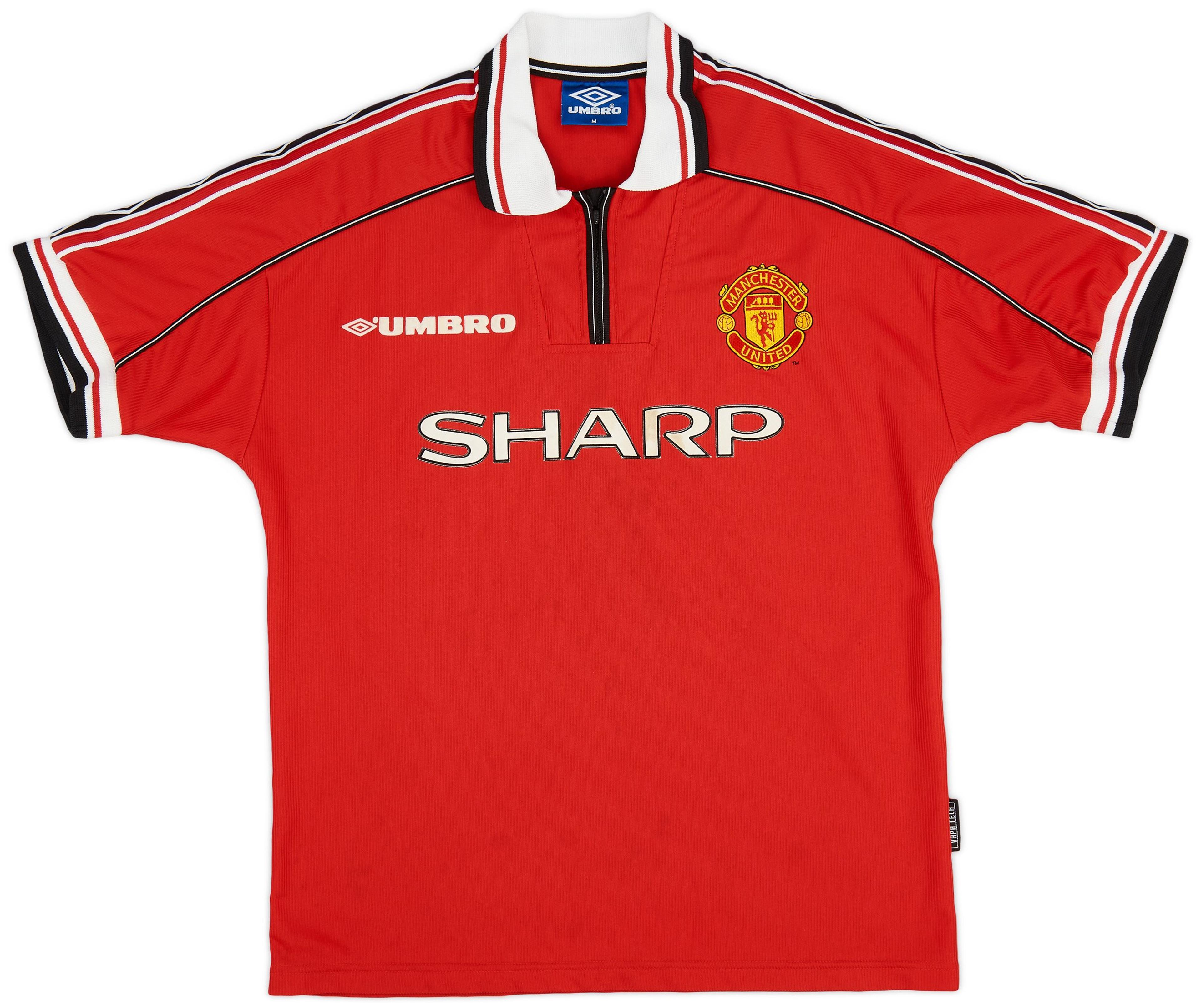 1998-00 Manchester United Home Shirt Beckham #7 - 7/10 - (M)