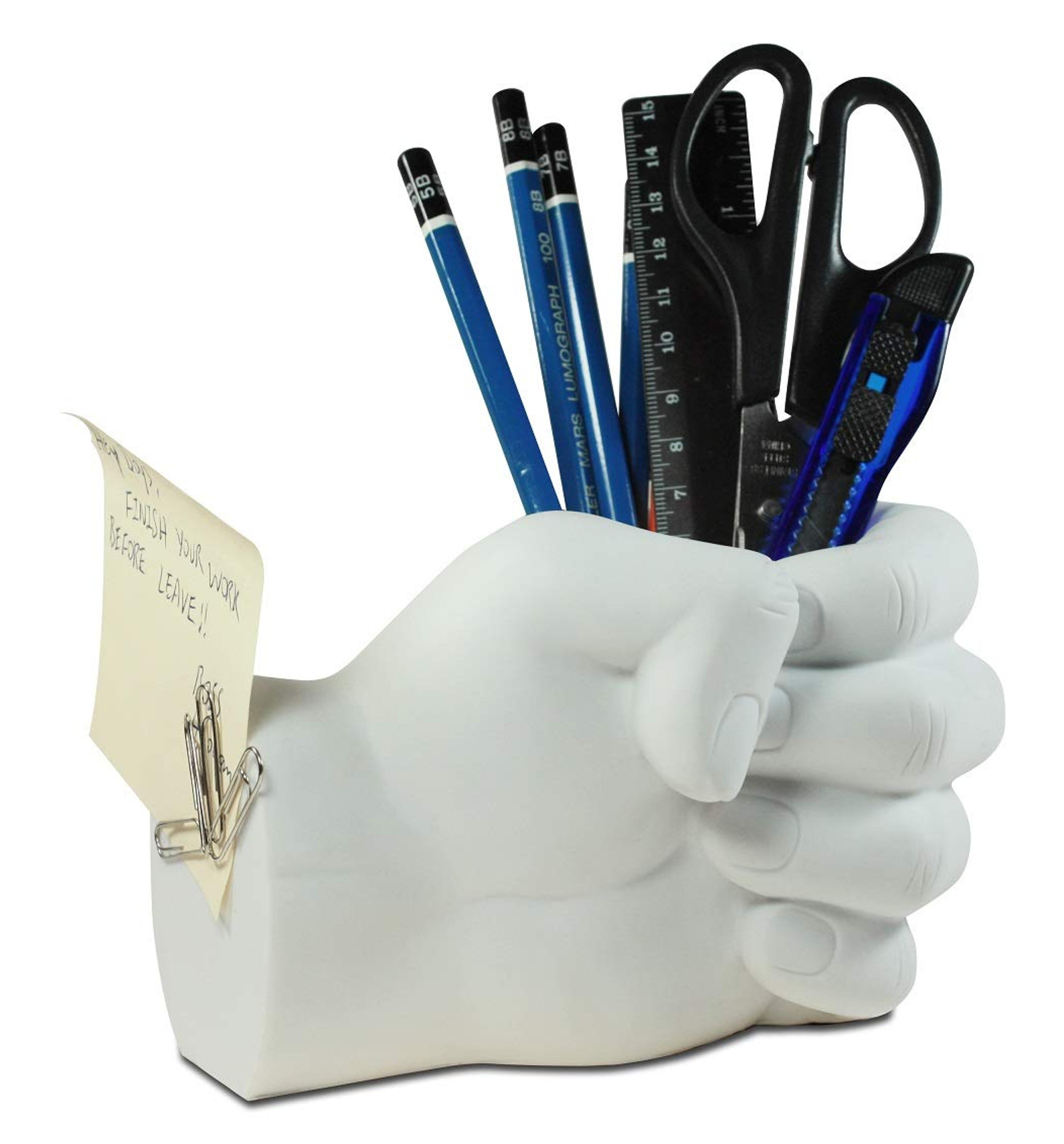 Tech Tools Desktop Madness Series Hand Pen Holder with Magnetic Back