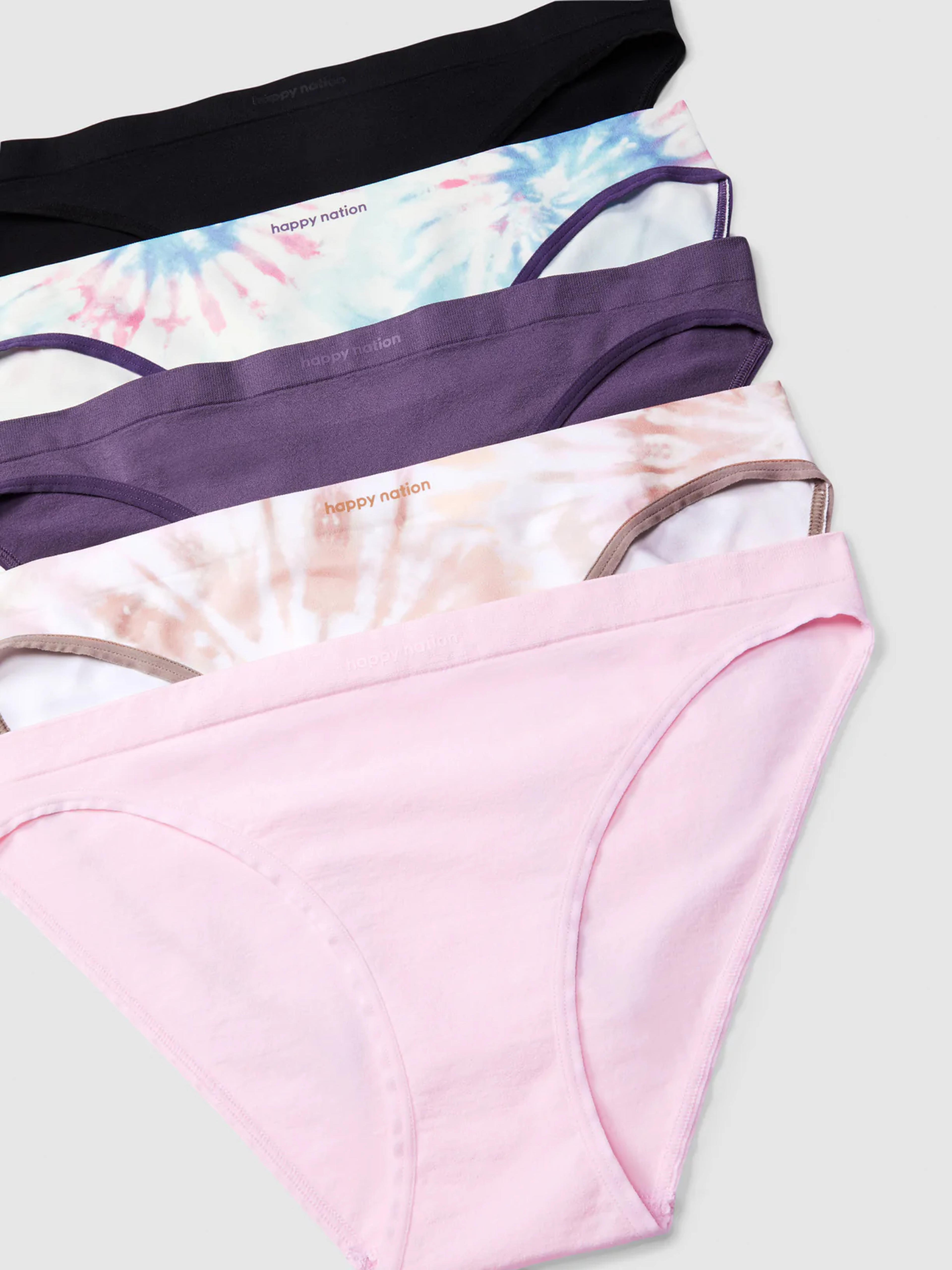 Tie Dye Fashion 5-Pack Seamless Bikinis | Happy Nation