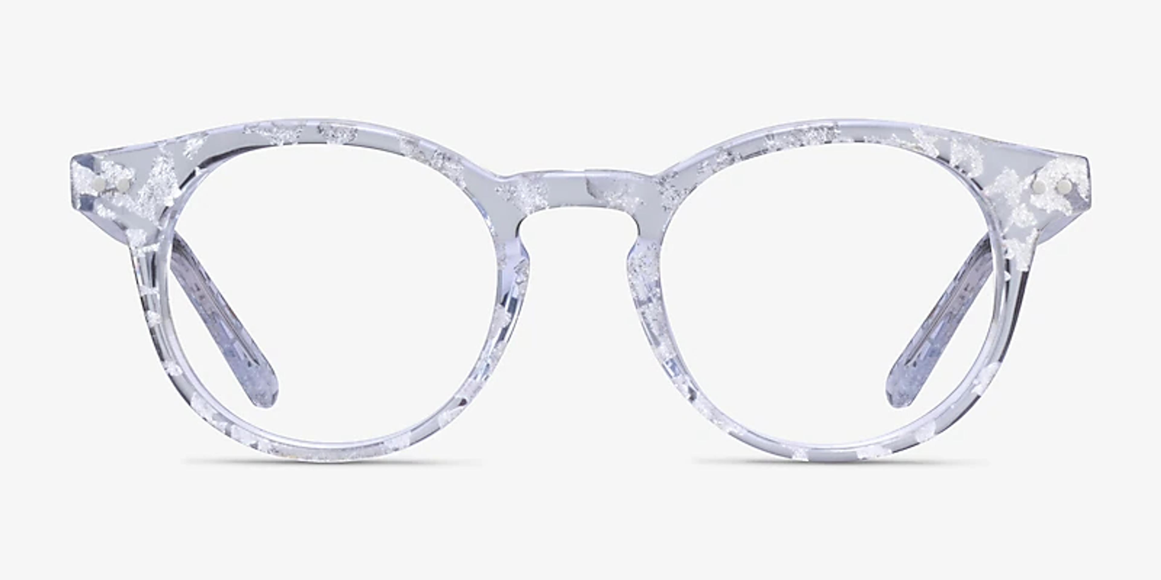 Luminary Round Clear Silver Glasses for Women | EyeBuyDirect