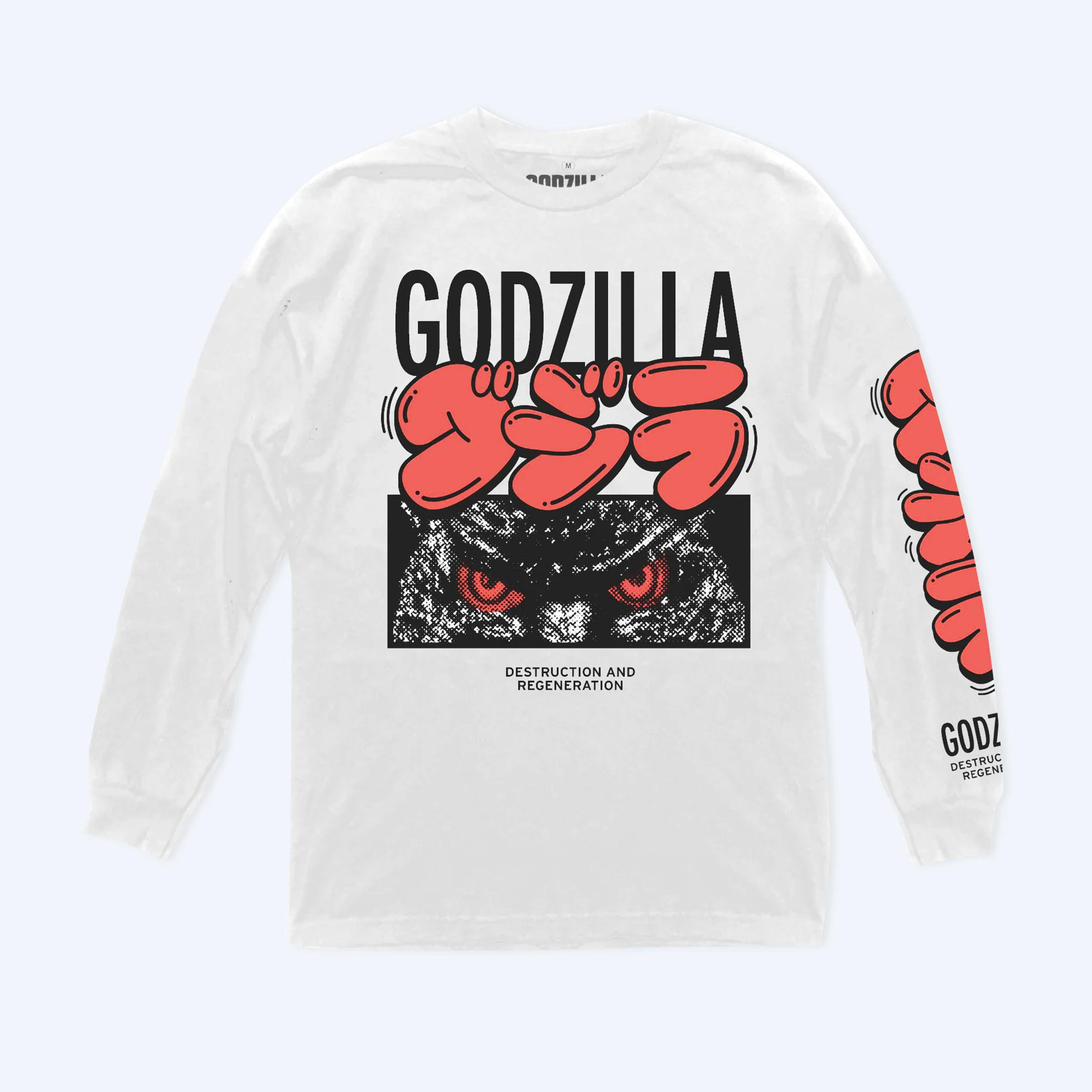 Godzilla Eyes Bubble Long Sleeve