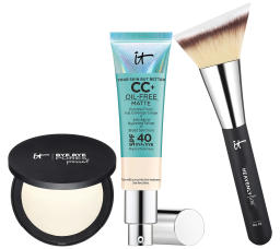 IT Cosmetics SPF 40 CC Cream Oil-Free Setting Powder Auto-Delivery - QVC.com