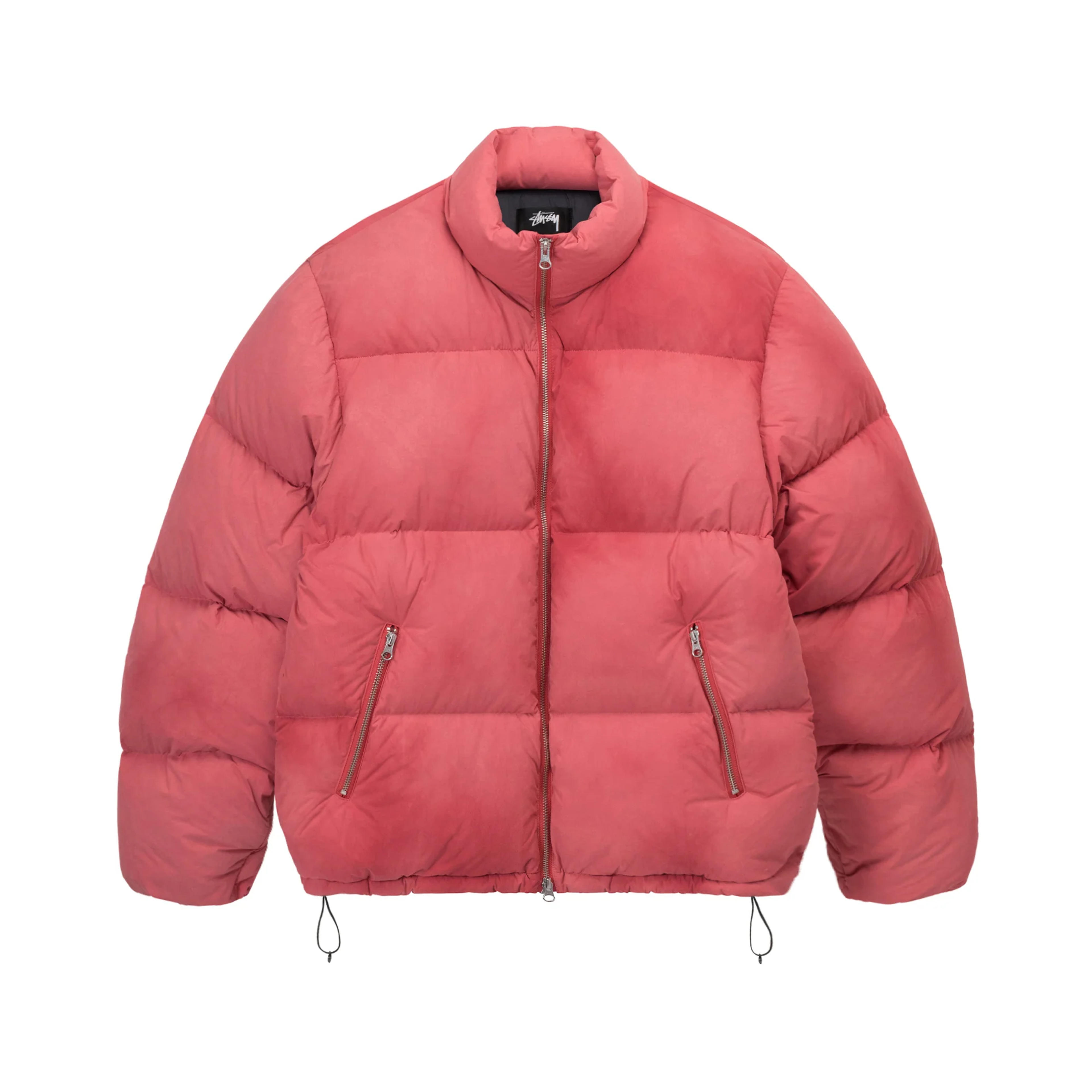 RECYCLED NYLON DOWN PUFFER - Faded Red / L