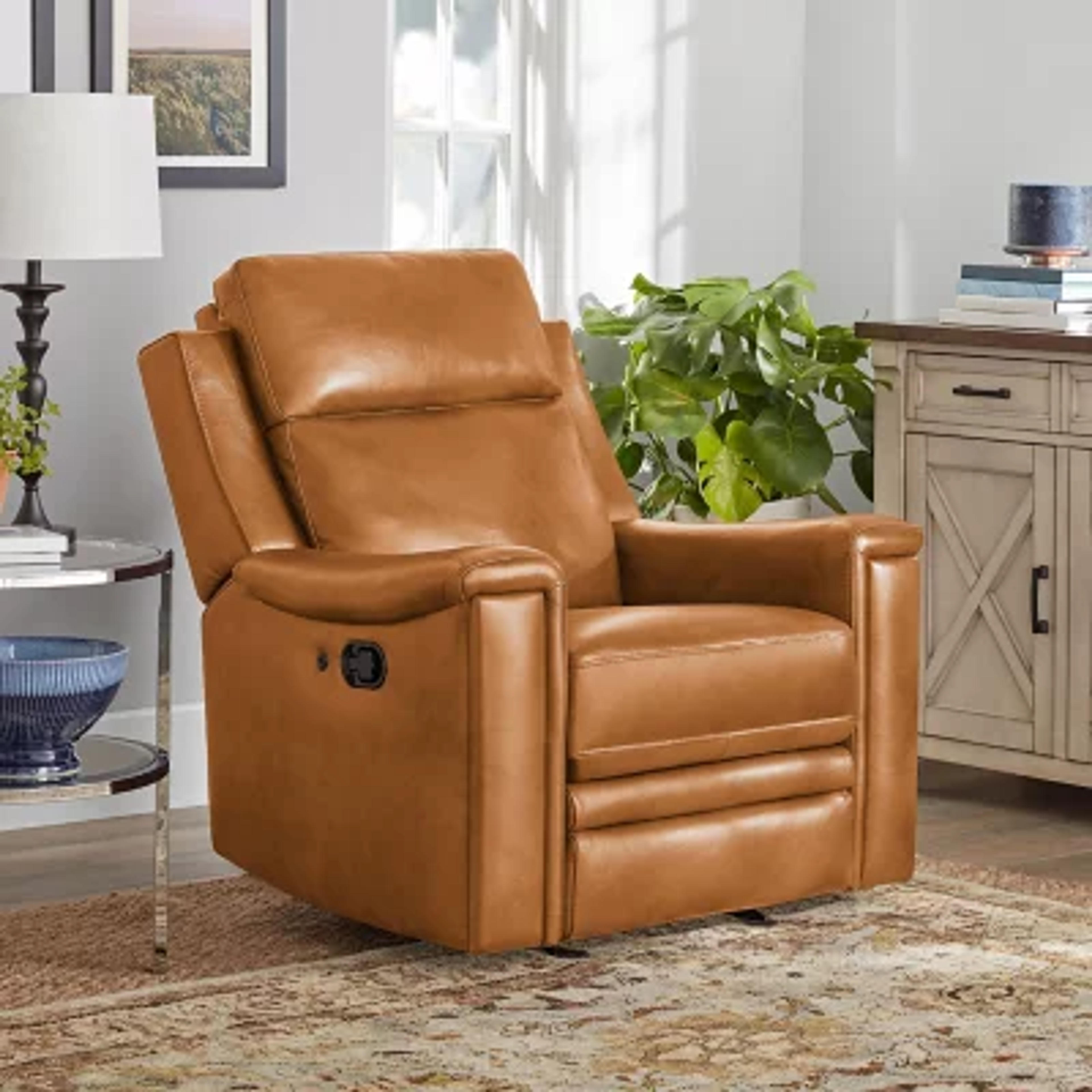 Member's Mark Livingston Leather Reclining Chair, Assorted Colors - Sam's Club