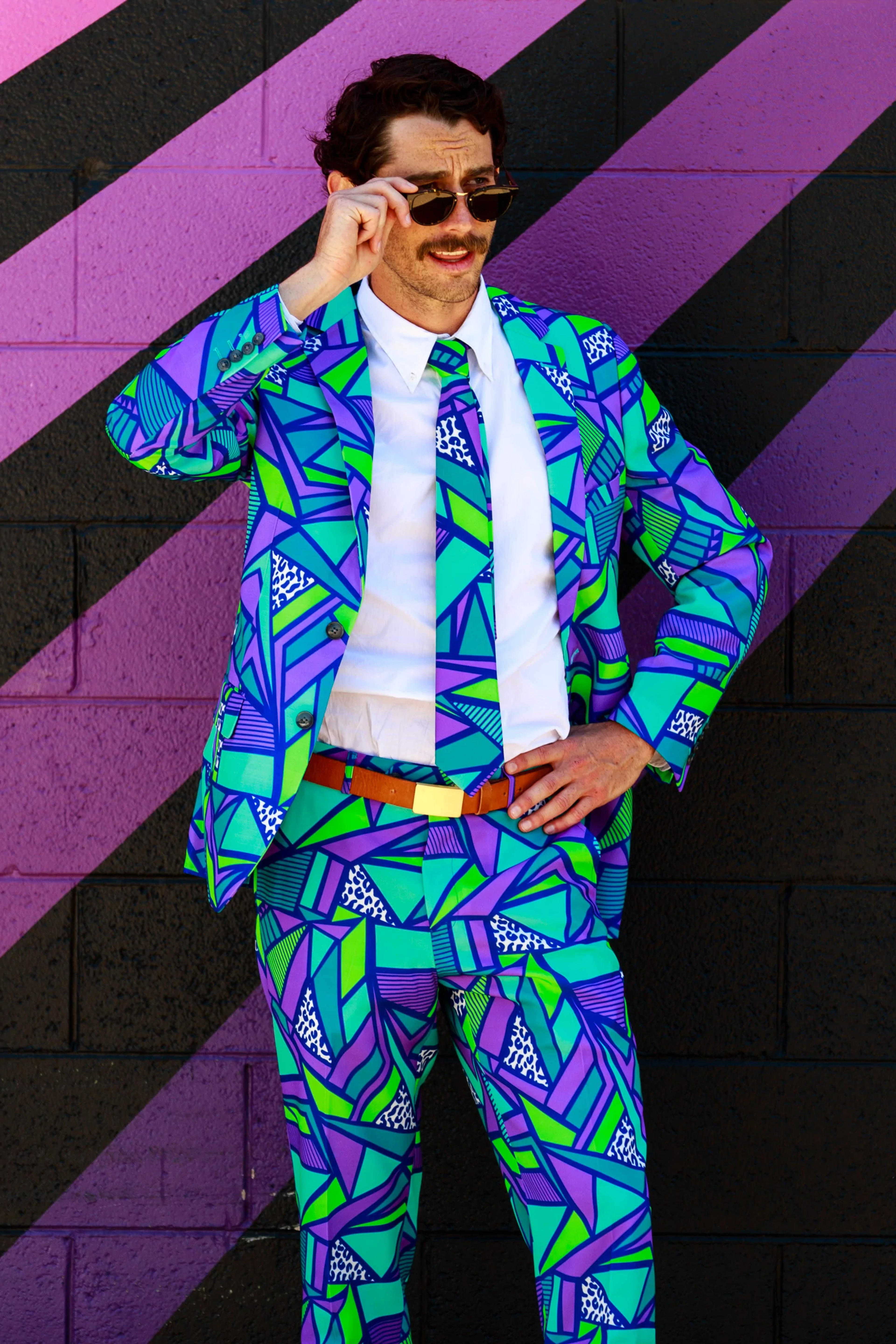 Neon Rave Suit for Men | The Le Tootski