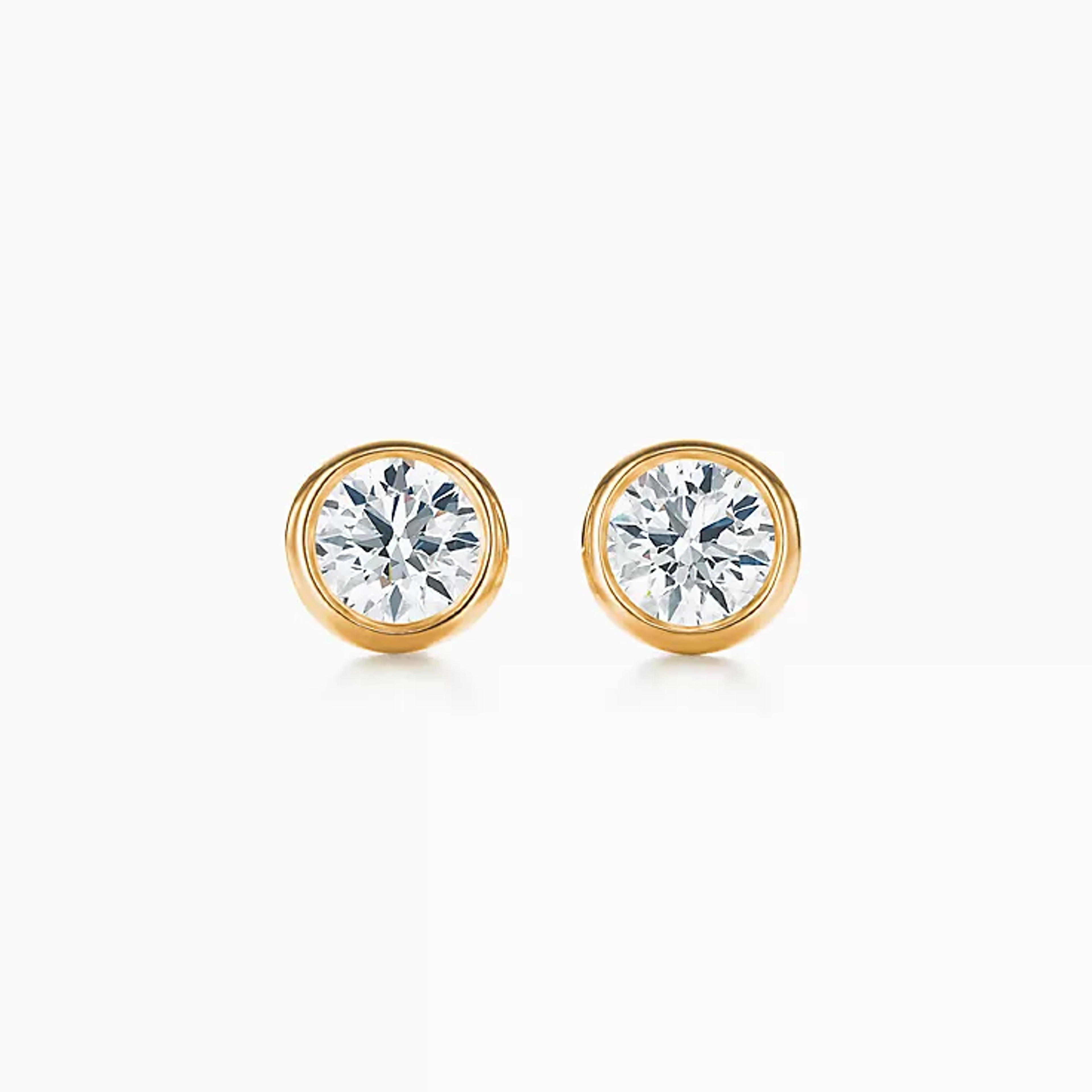 Elsa Peretti® Diamonds by the Yard® Earrings in Yellow Gold | Tiffany & Co.