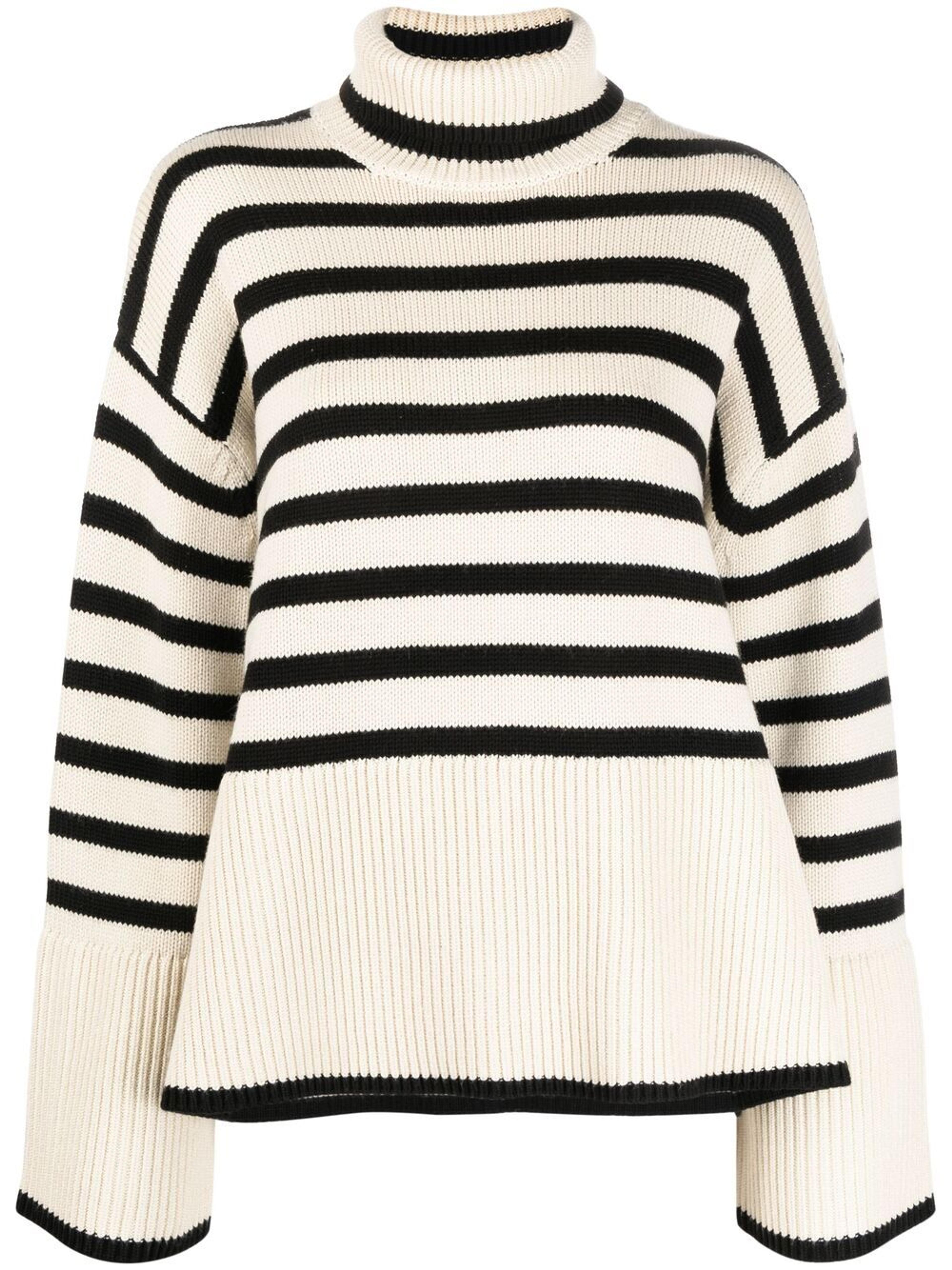 Totême - striped roll neck jumper