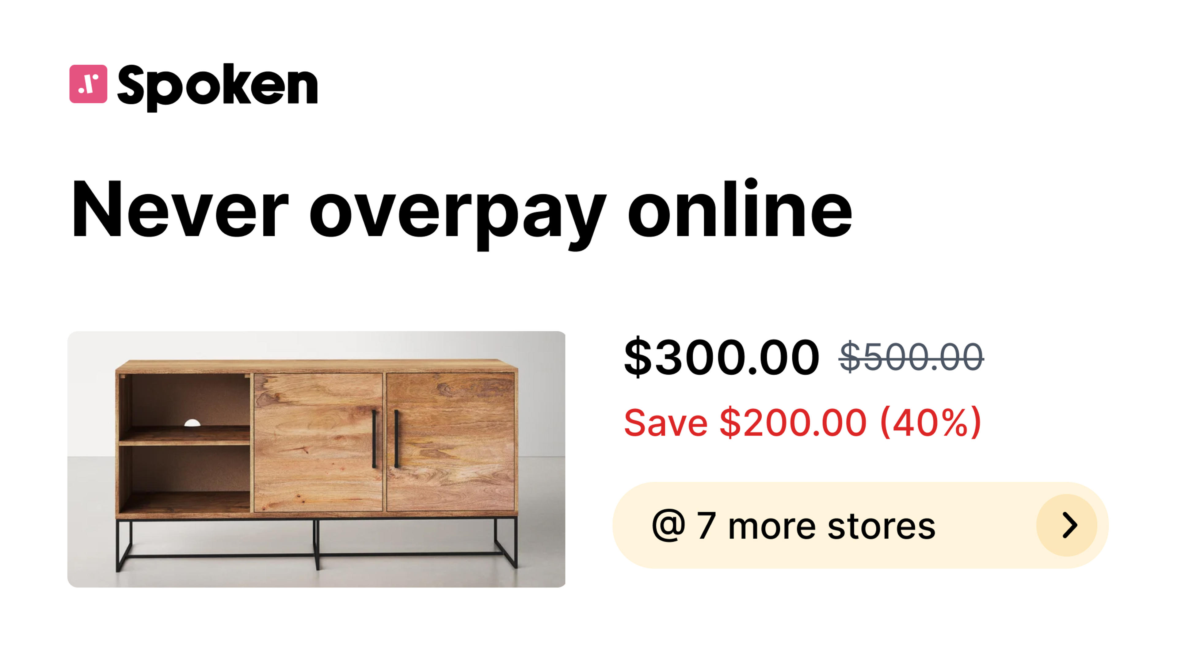 Spoken • Never overpay online