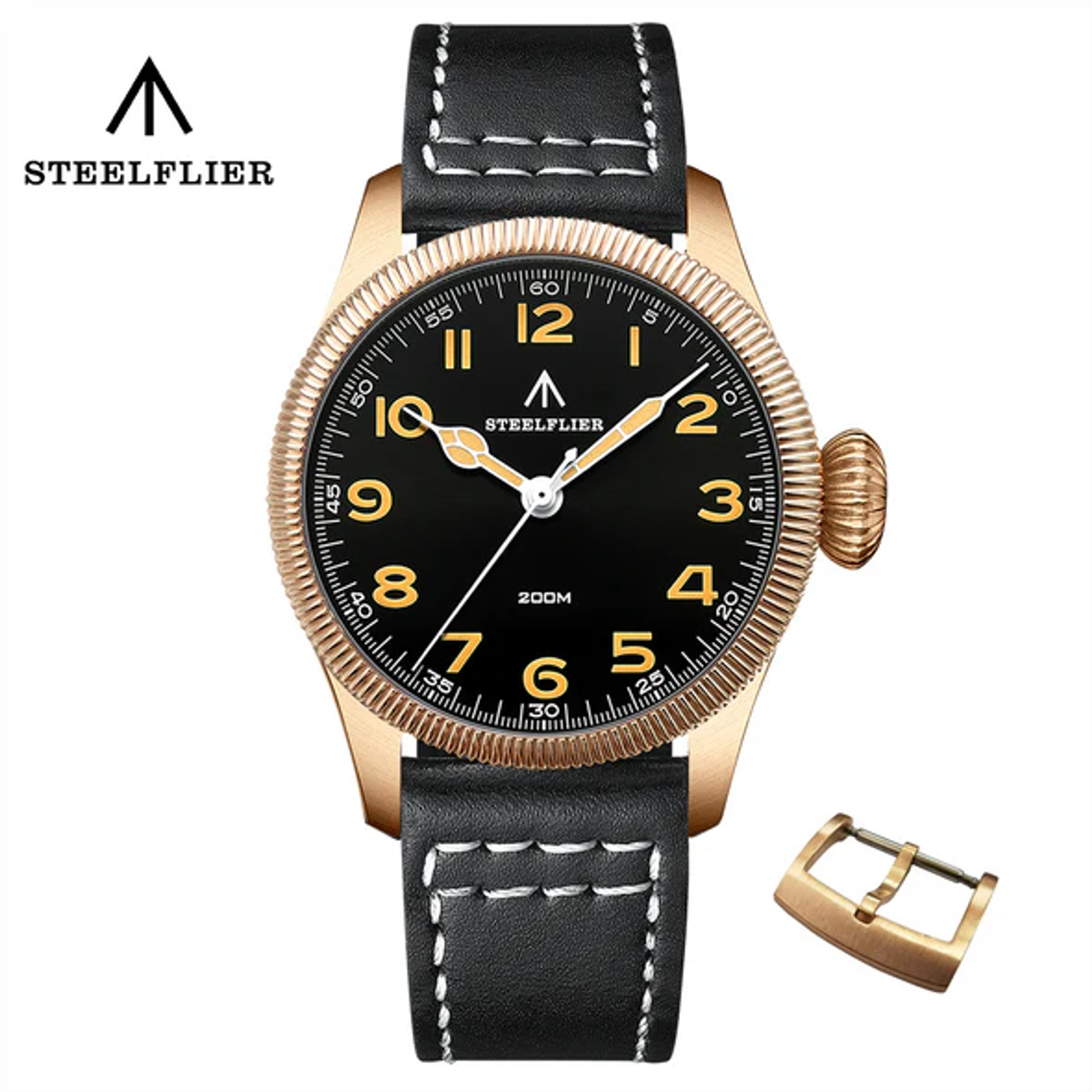 Buy Steeldive Quartz Watches | Steelflier Filed Pilot Watch – Steeldive Watch Store