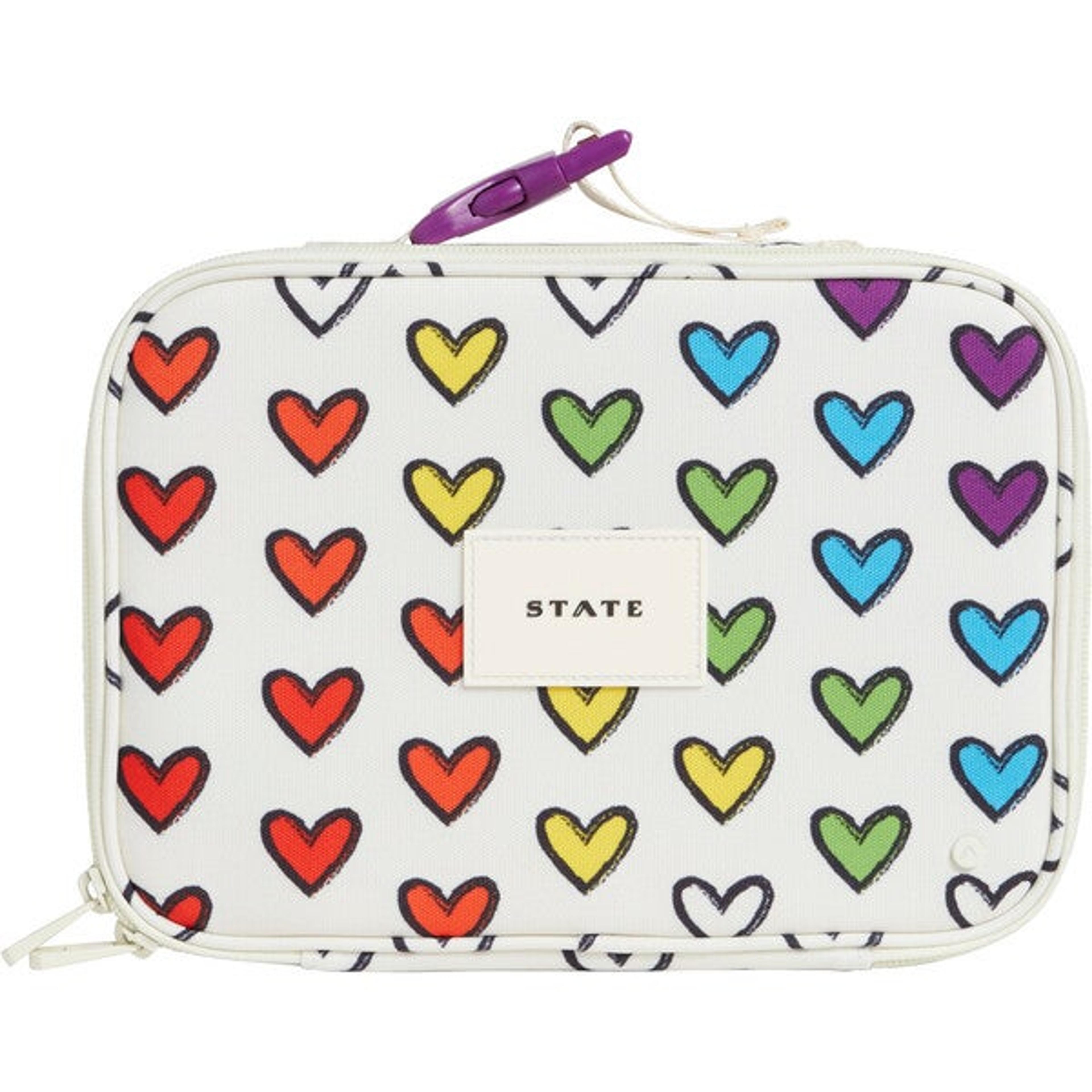 Rodgers Lunch Box, Rainbow Hearts - STATE Bags