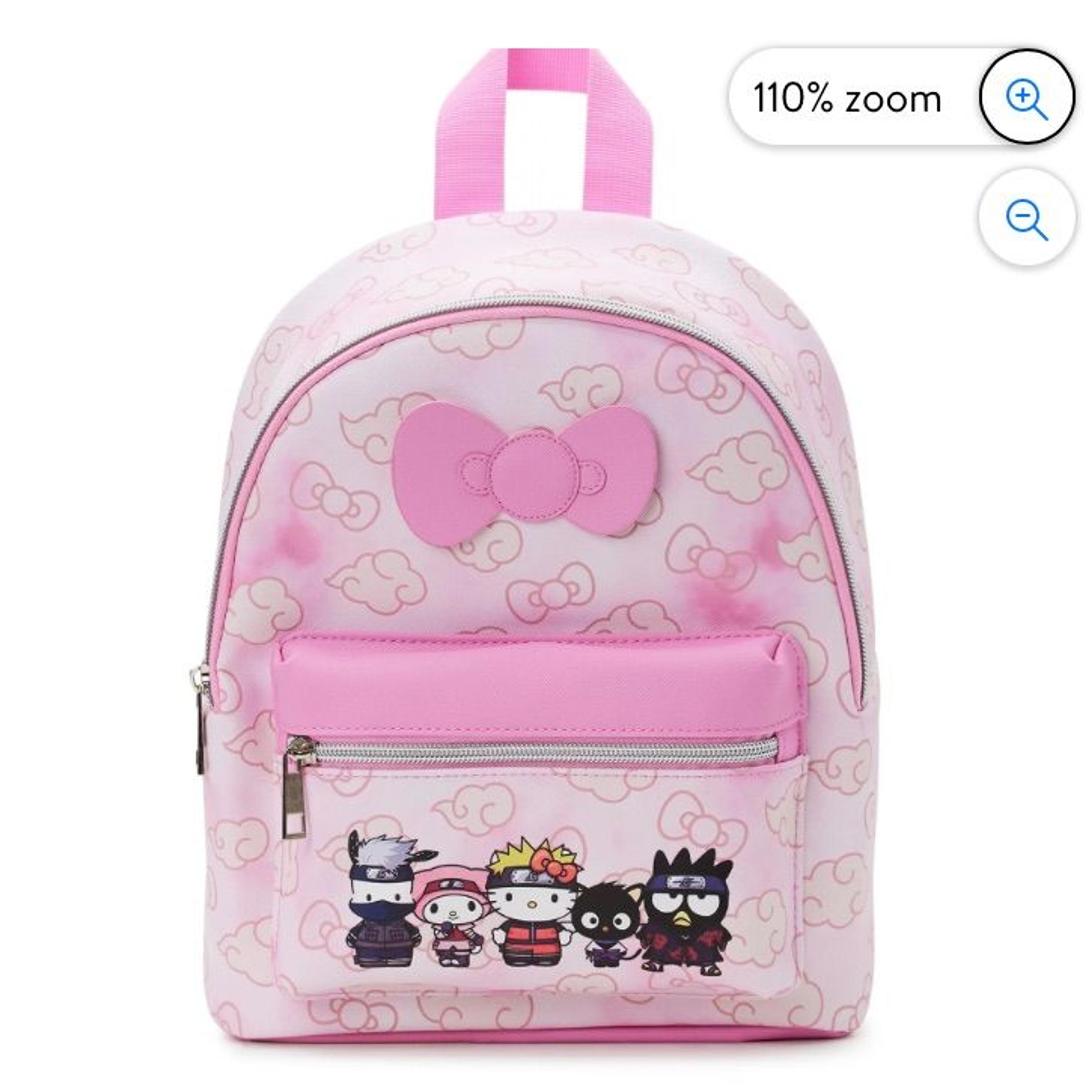 Hello Kitty Accessories | Naruto Shippuden X Sanrio Hello Kitty Women's Graphic Mini Backpack, Pink | Color: Pink | Size: Osg