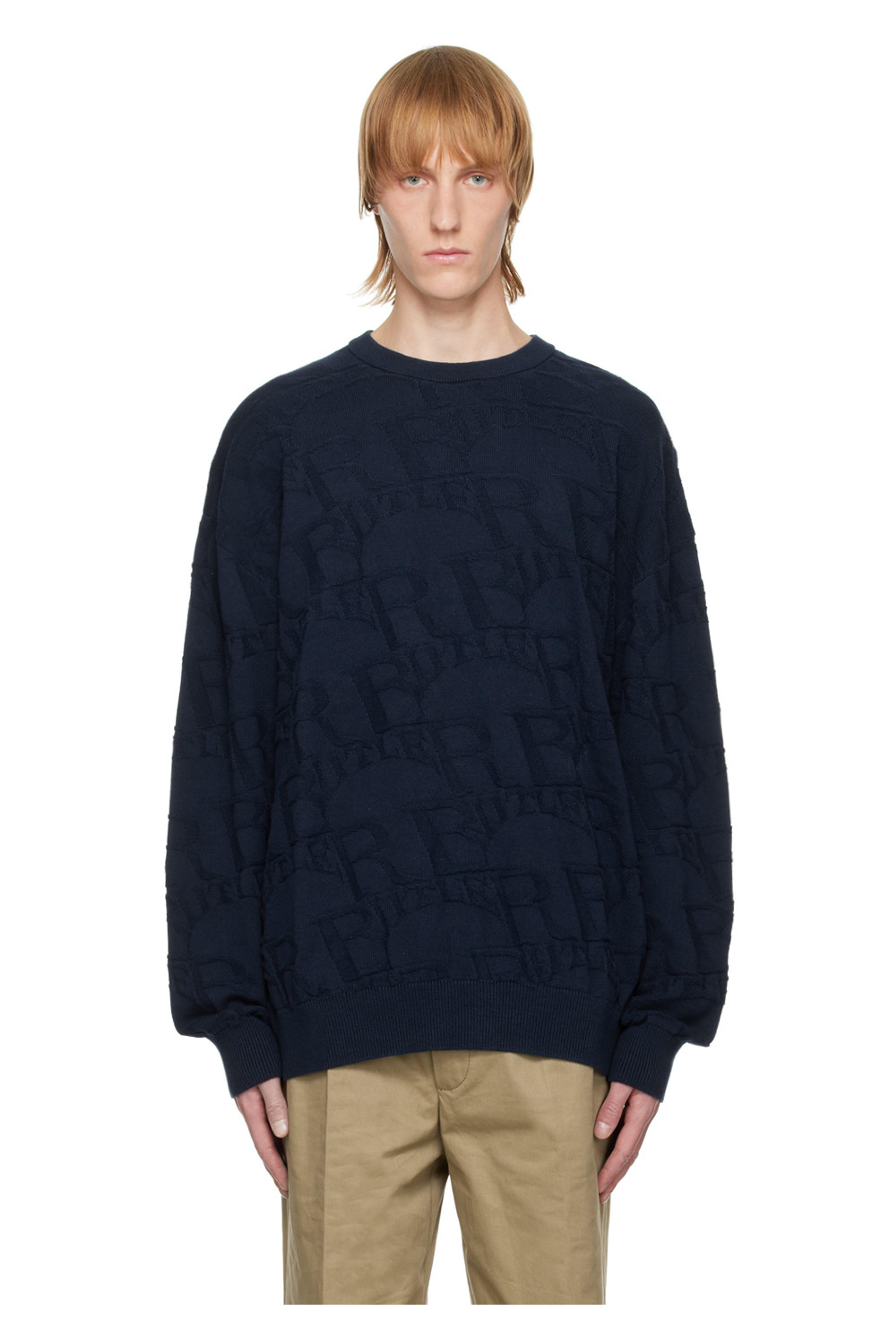 Navy Arch Sweater by BUTLER SVC on Sale