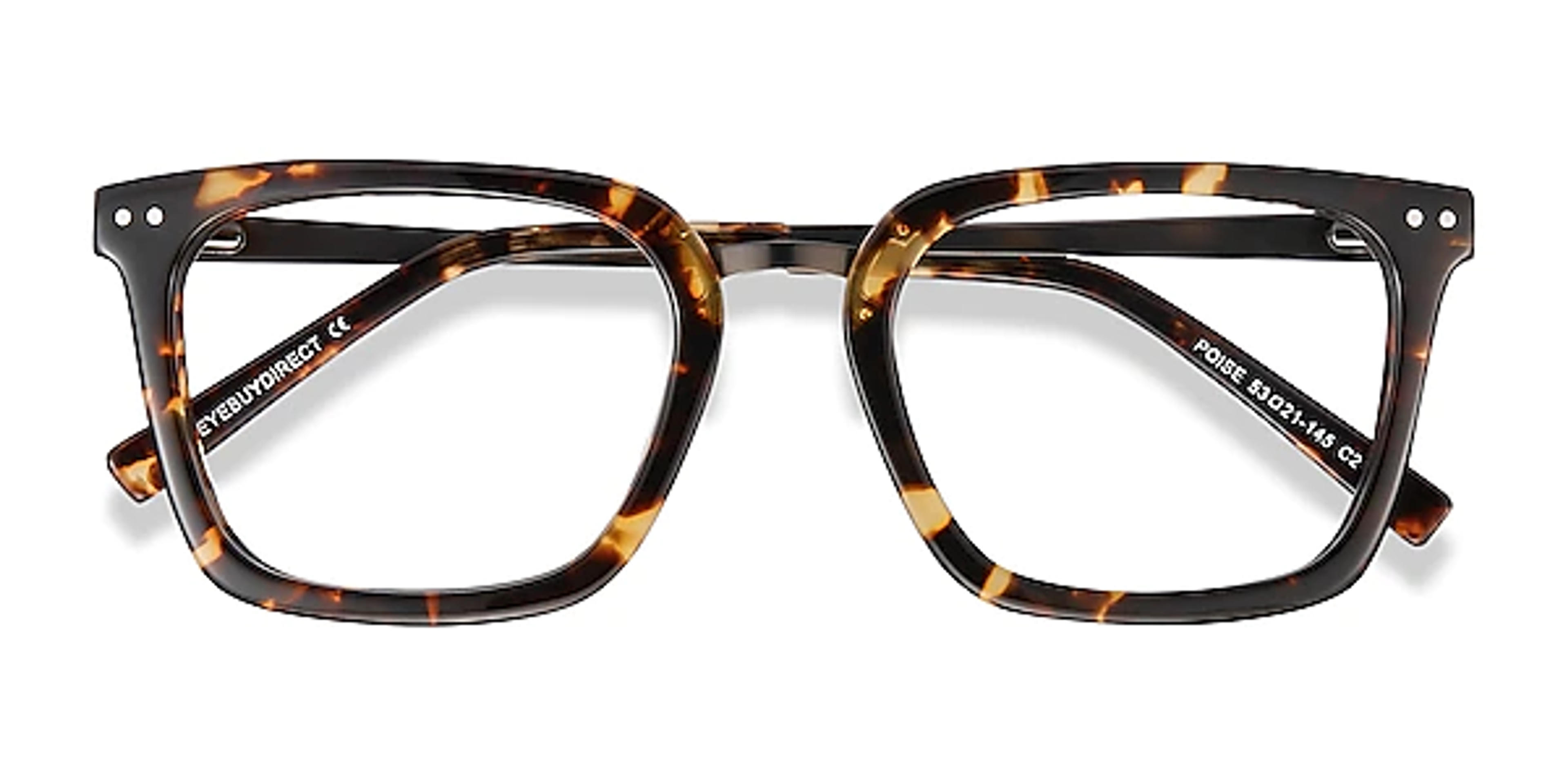 Poise Square Tortoise Full Rim Eyeglasses