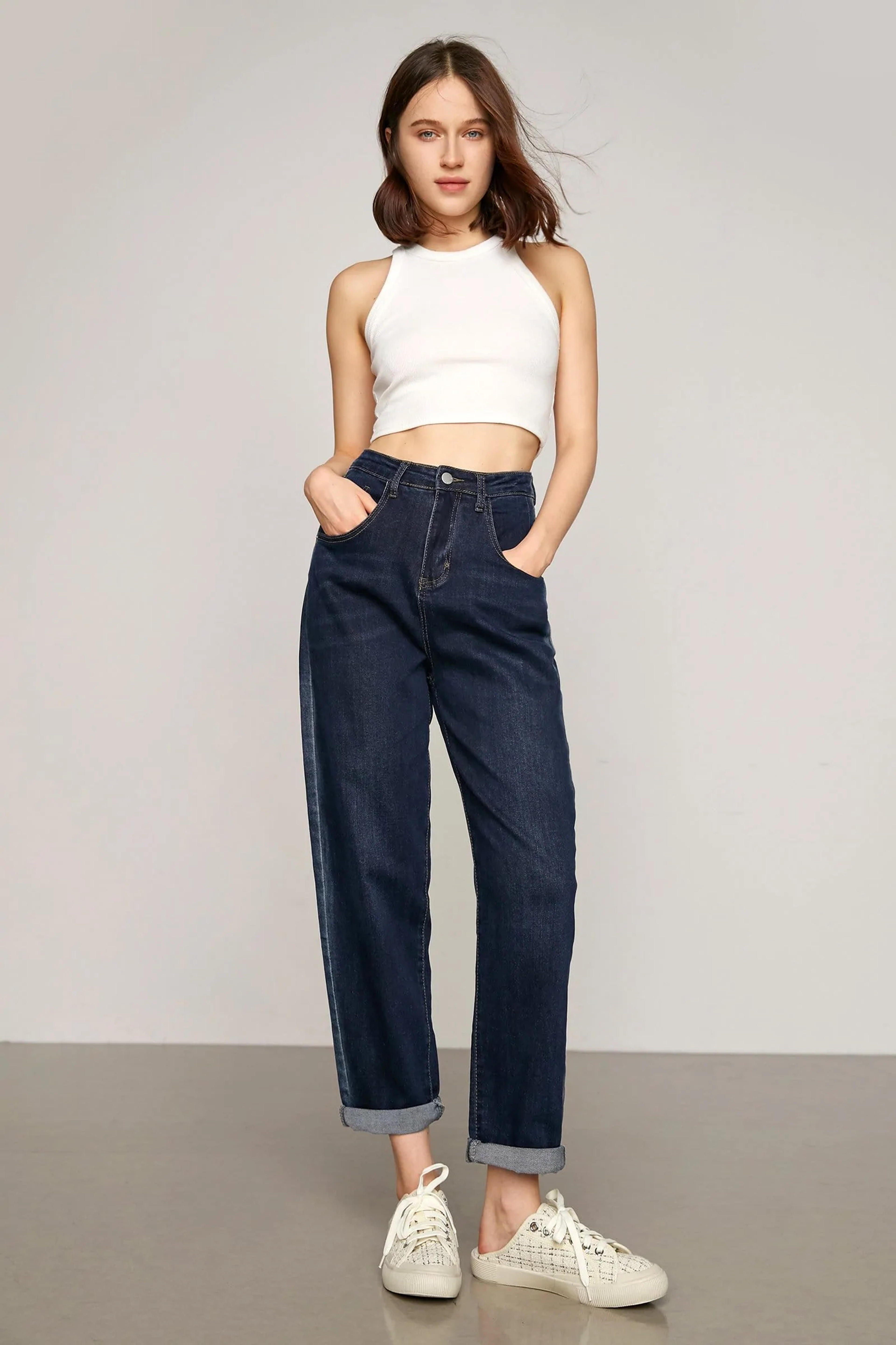 Catherine Midnight Blue Wide Leg Jeans | J.ING Women’s Jeans