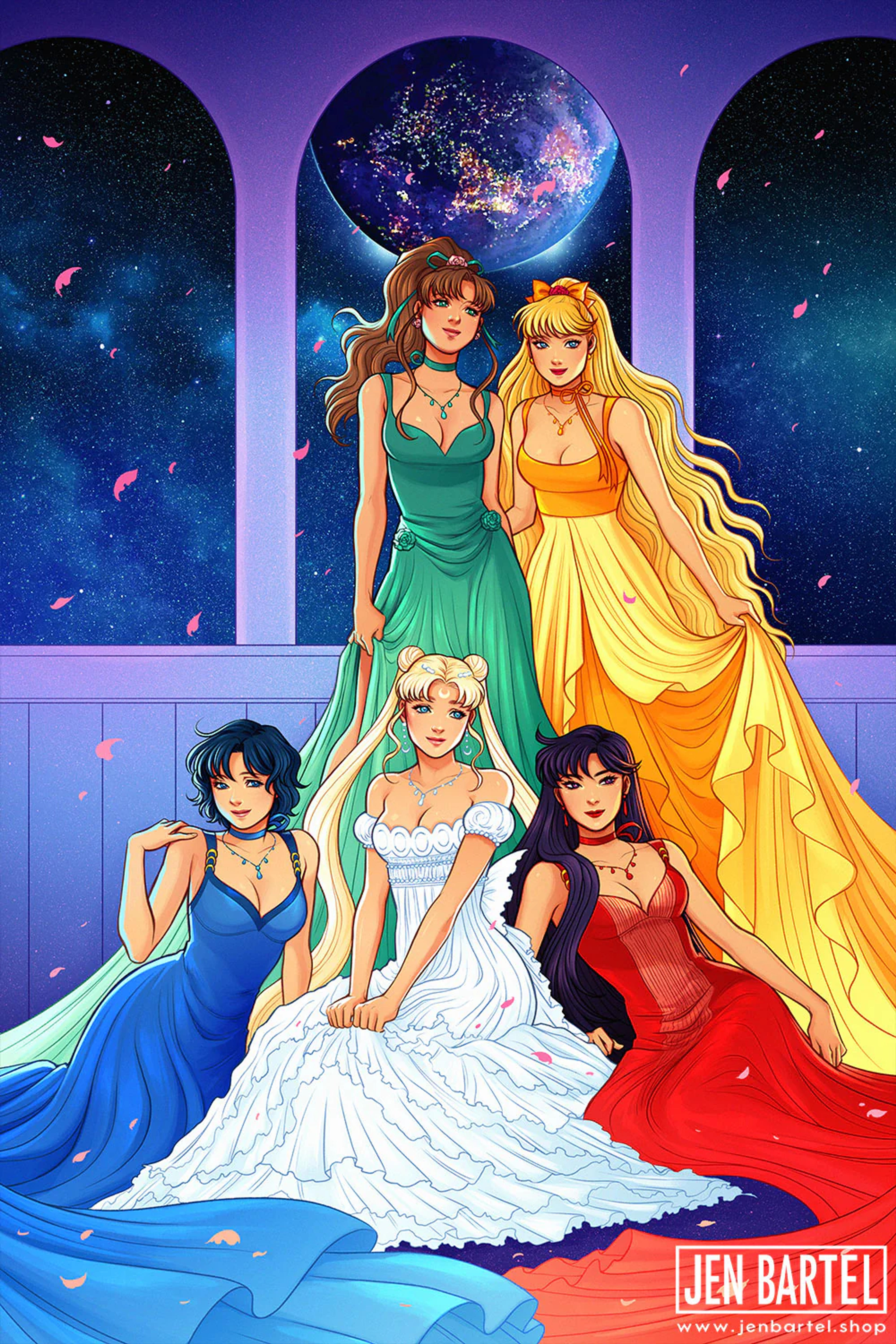 Sailor Moon Princesses Print – Jen Bartel