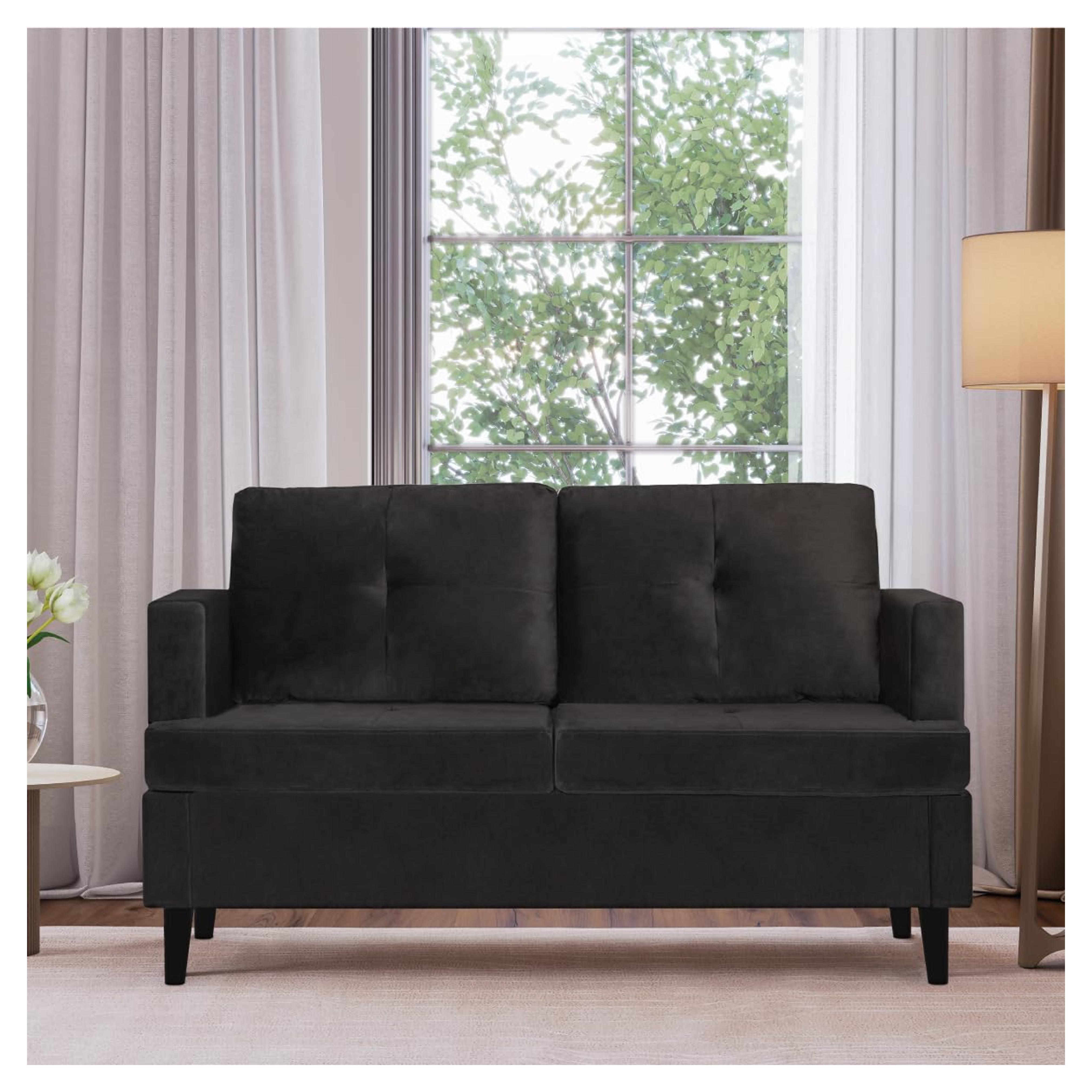 Milliard Loveseat, Velvet Love Seat, Small Couch