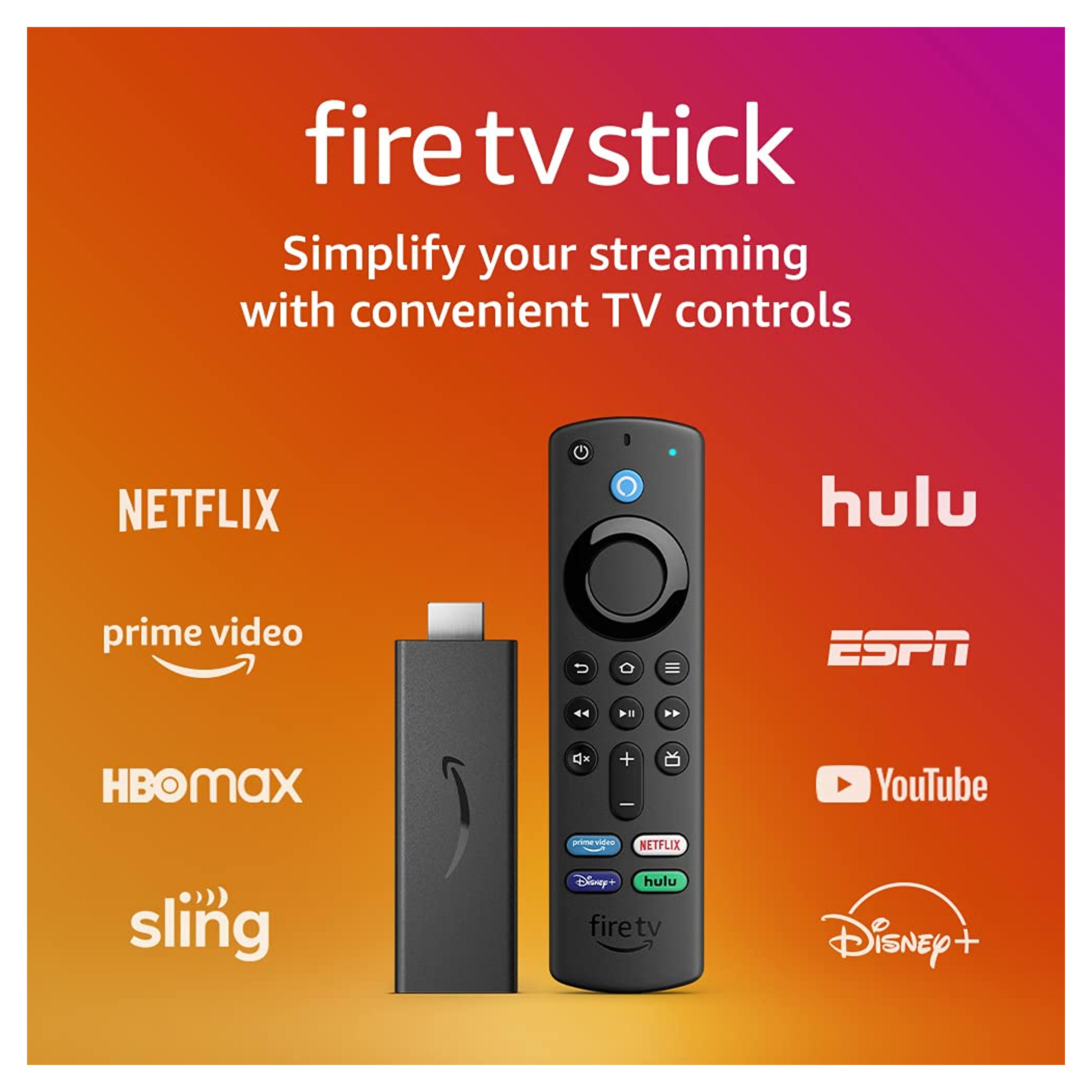 Amazon Fire TV Stick (3rd Gen) with Alexa Voice Remote, Fire Stick Firestick Fire sticks Firesticks, streaming stick