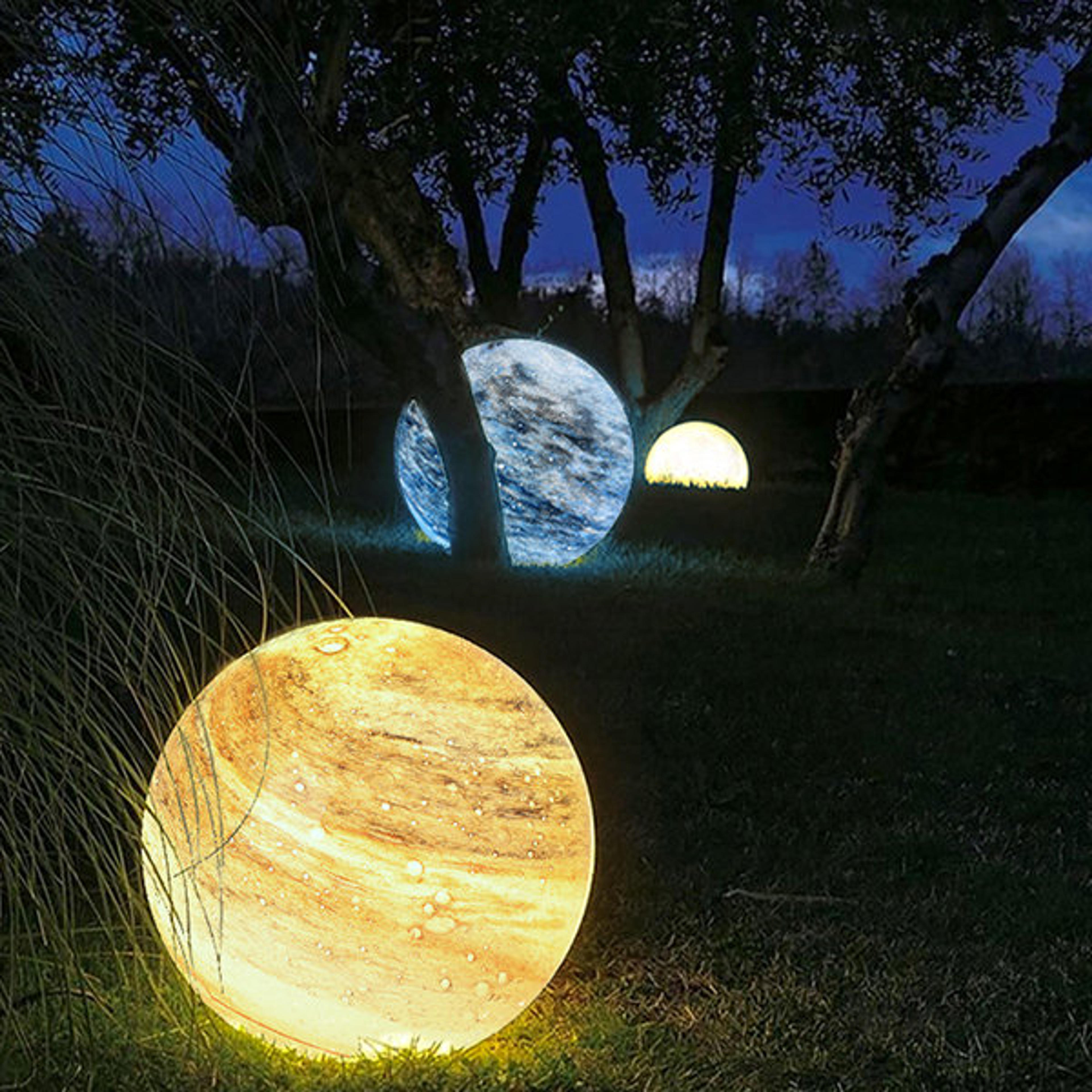 Planet Inspired Garden Lamp - 15.7 inch Yellow - ApolloBox