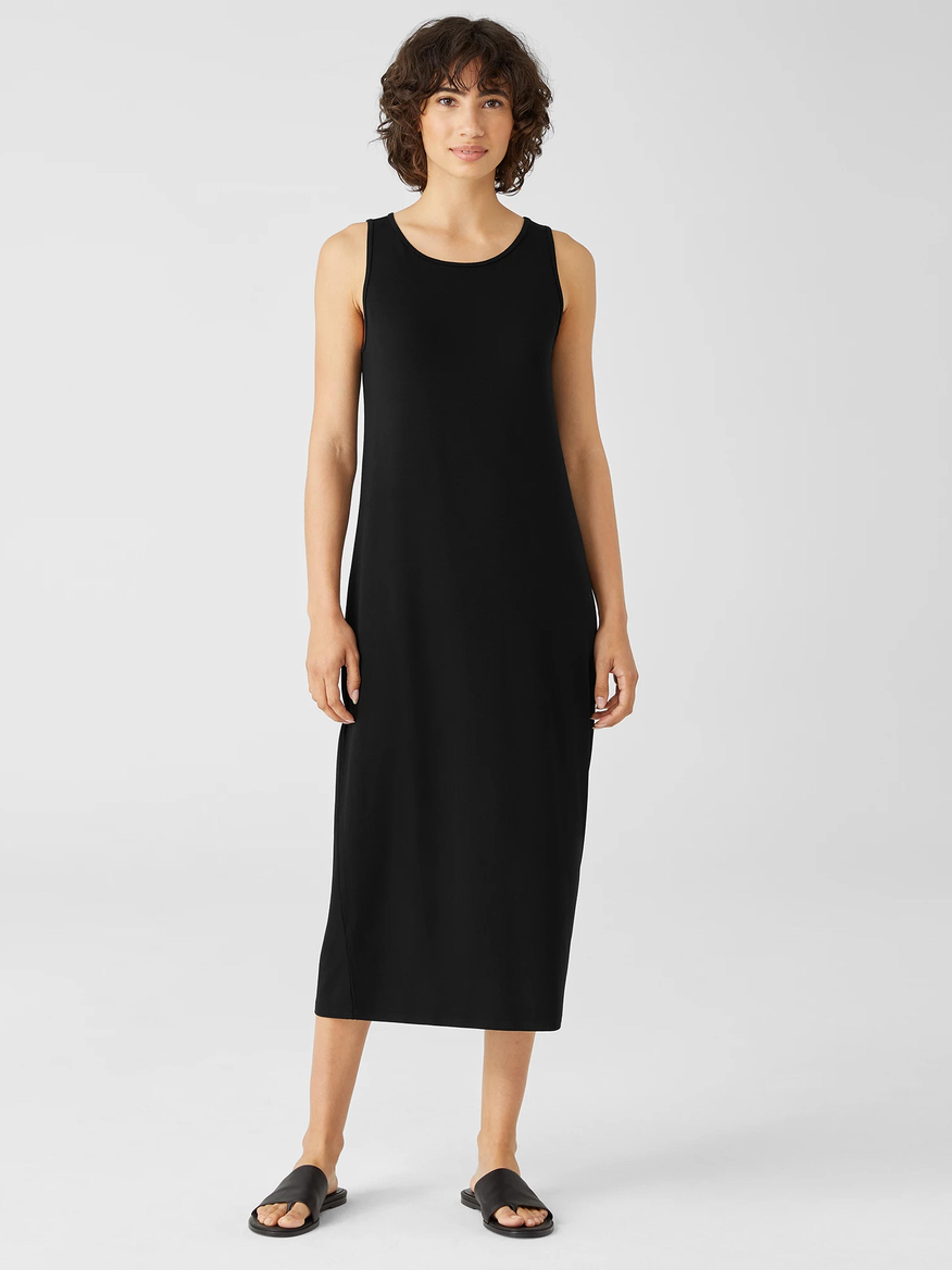 Stretch Jersey Knit Tank Dress | EILEEN FISHER