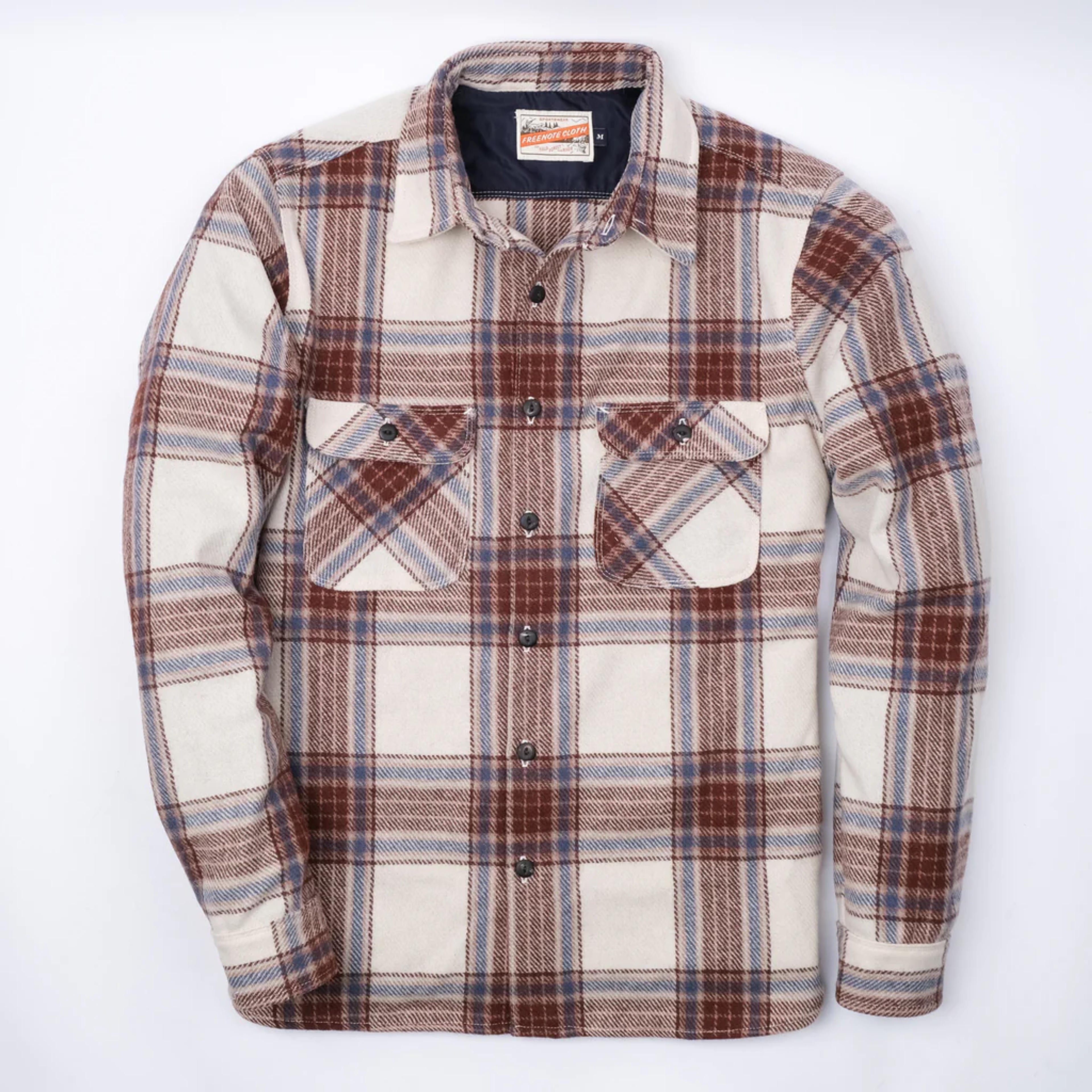 Benson | Ivory Wool Plaid – Freenote Cloth