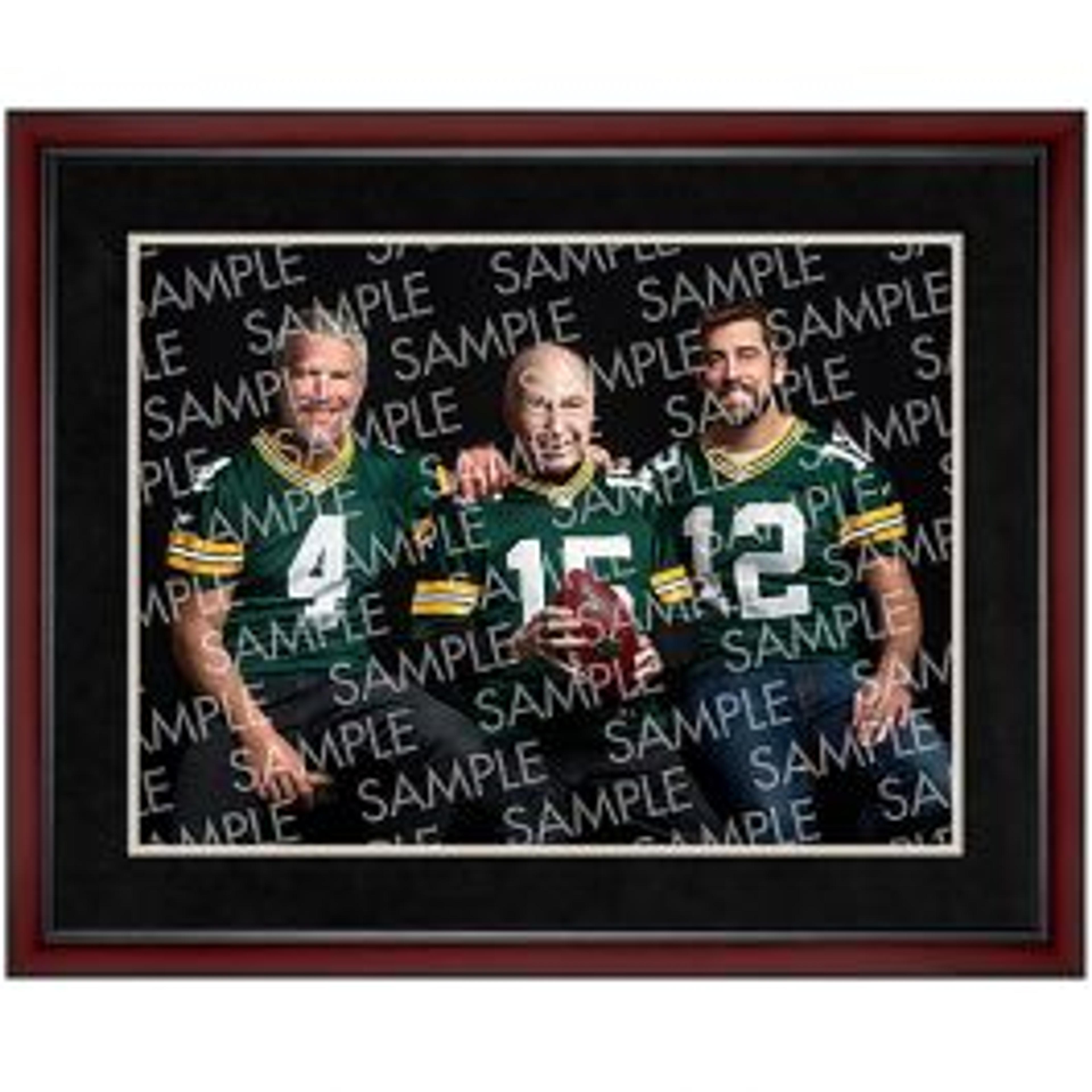 Legendary Quarterbacks Photo - Cherry Frame