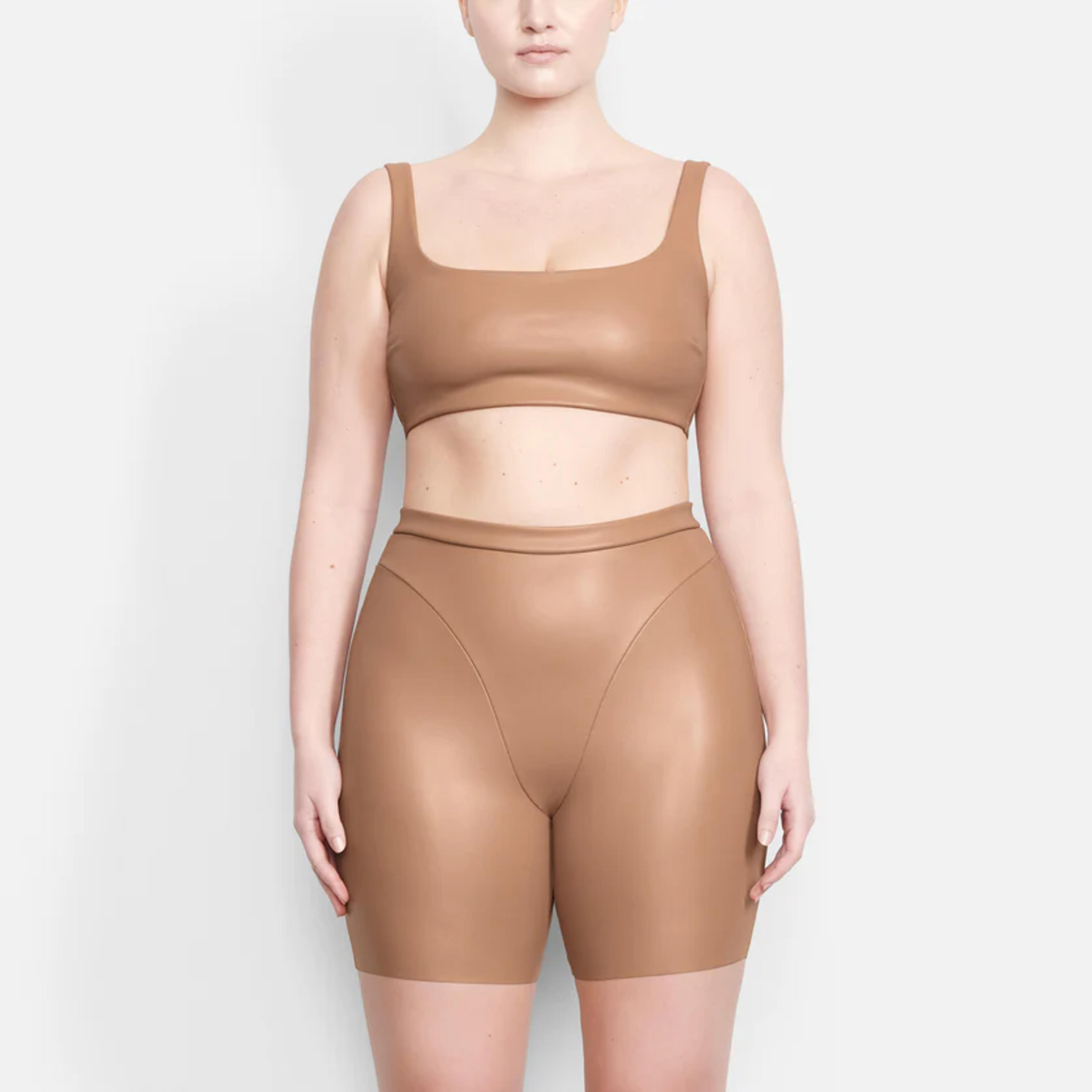 Faux Leather Biker Short - Sienna | SKIMS