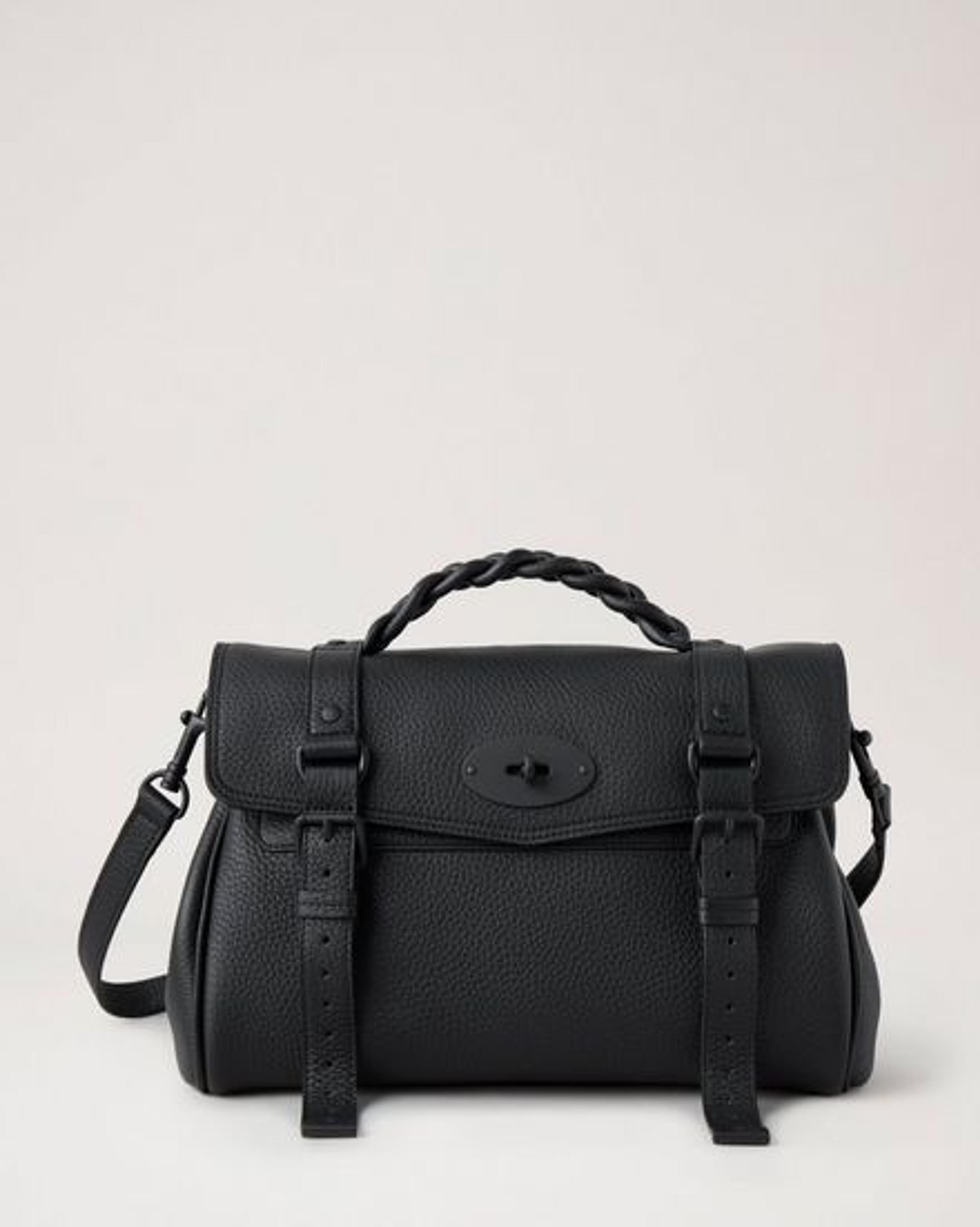 Alexa | Black Heavy Grain Leather | Women | Mulberry