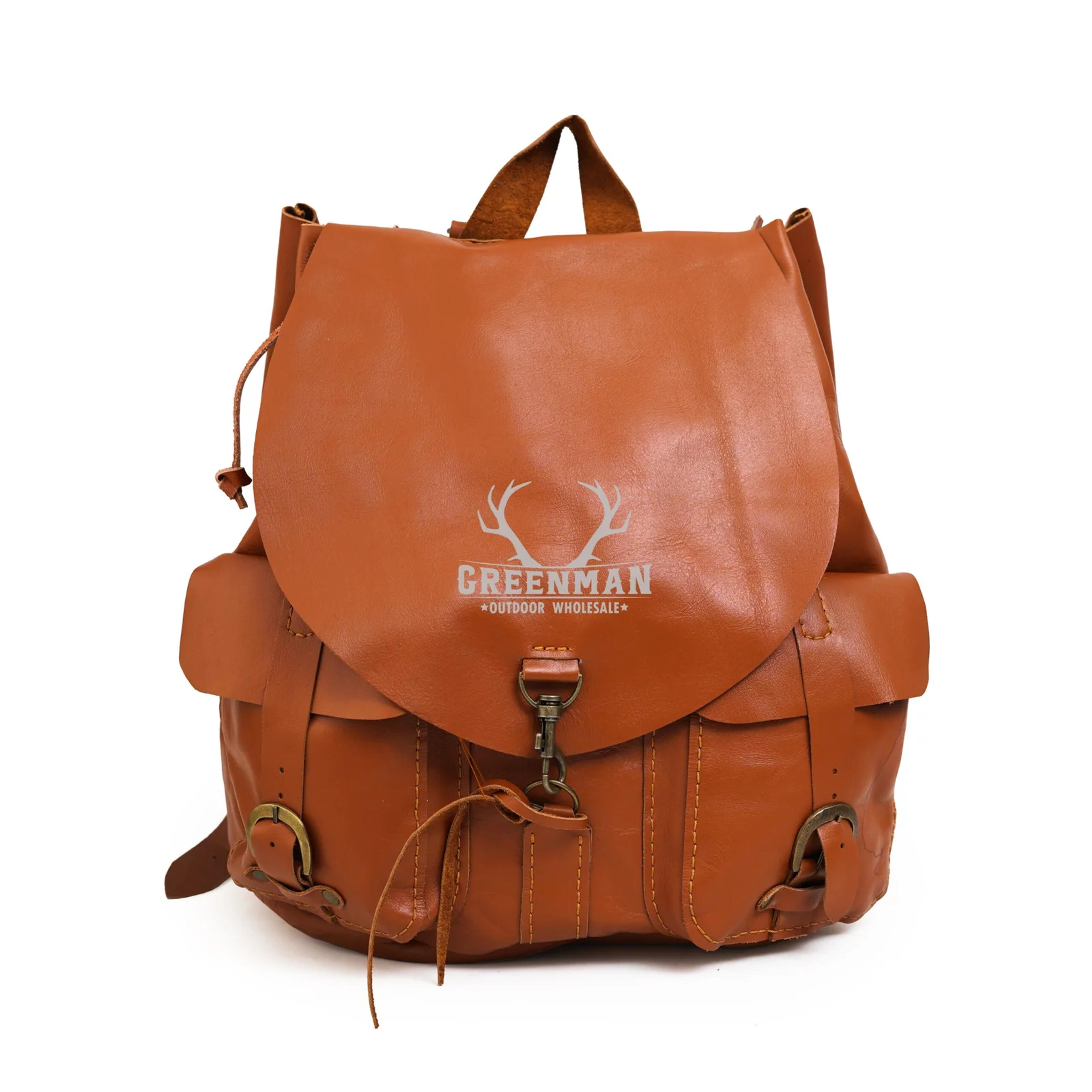 Tan Leather Backpack | Leather Bag for Men