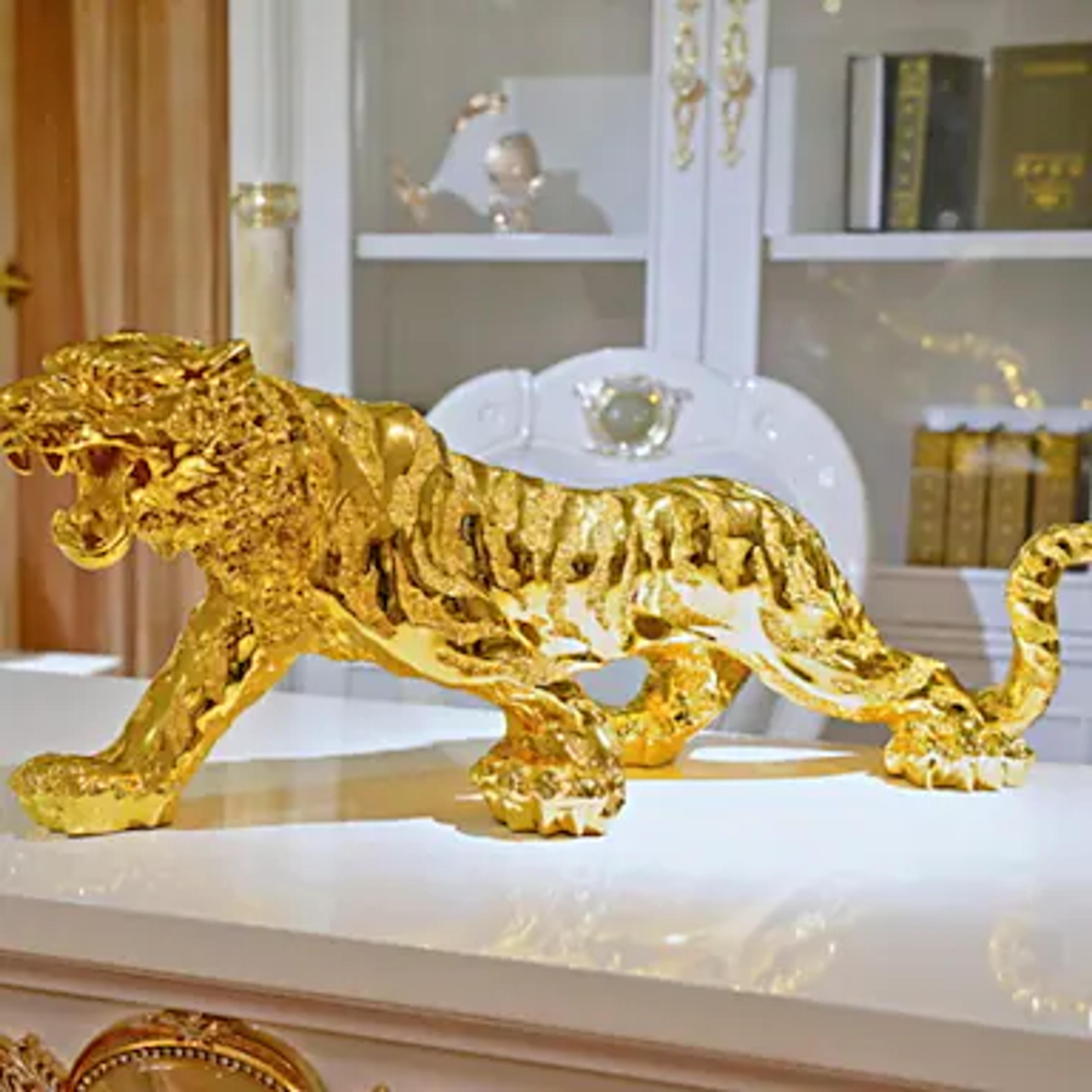 Golden Silver Resin Tiger Decoration Car Model Home Decoration Wedding Christmas Birthday Gift 1PC 6847030 2022 – $19.99