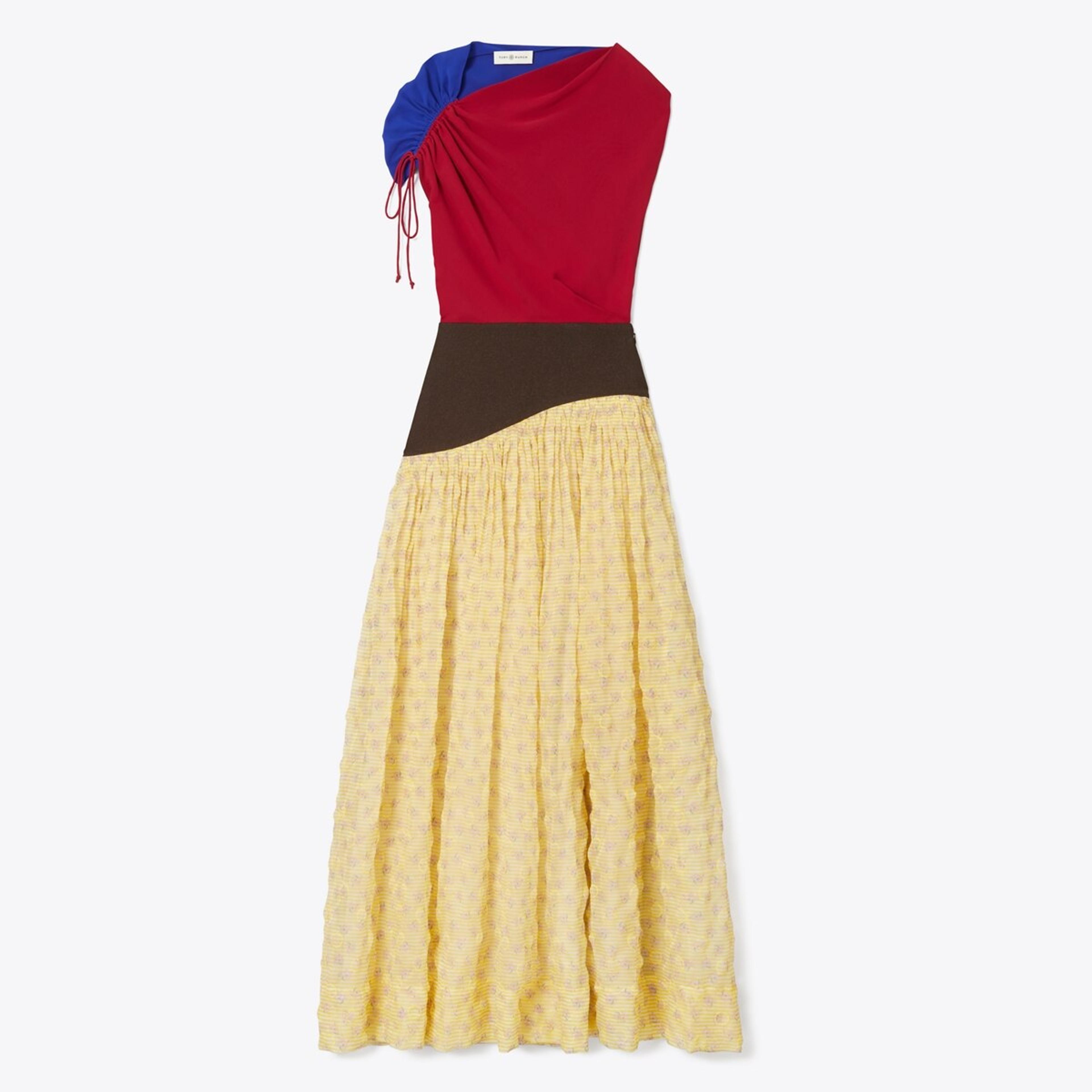 Kleid aus Seidenchiffon und Organza: Damen Kleidung | Kleider | Tory Burch DE
