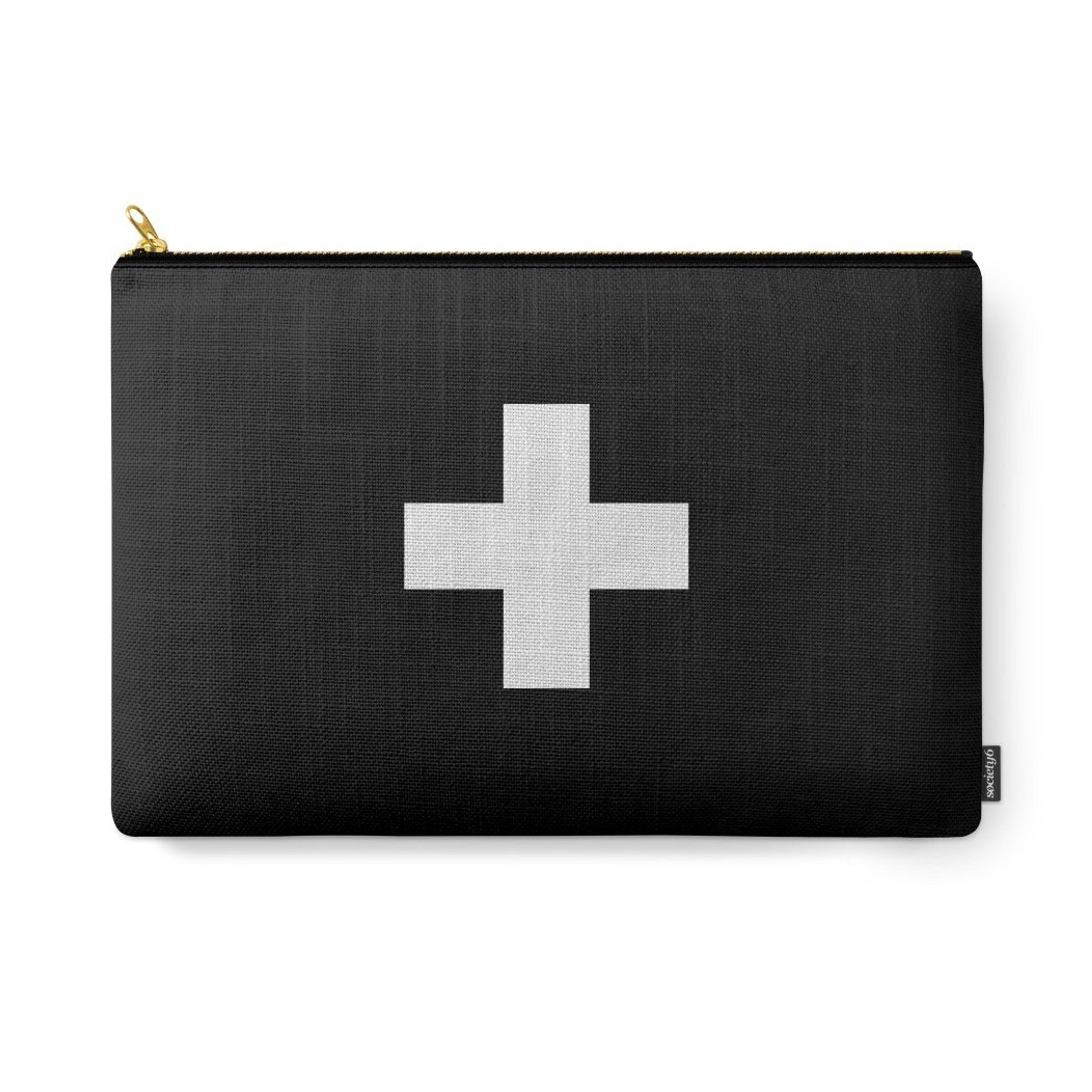 Society6 Swiss Cross Carry-All Pouch, Large