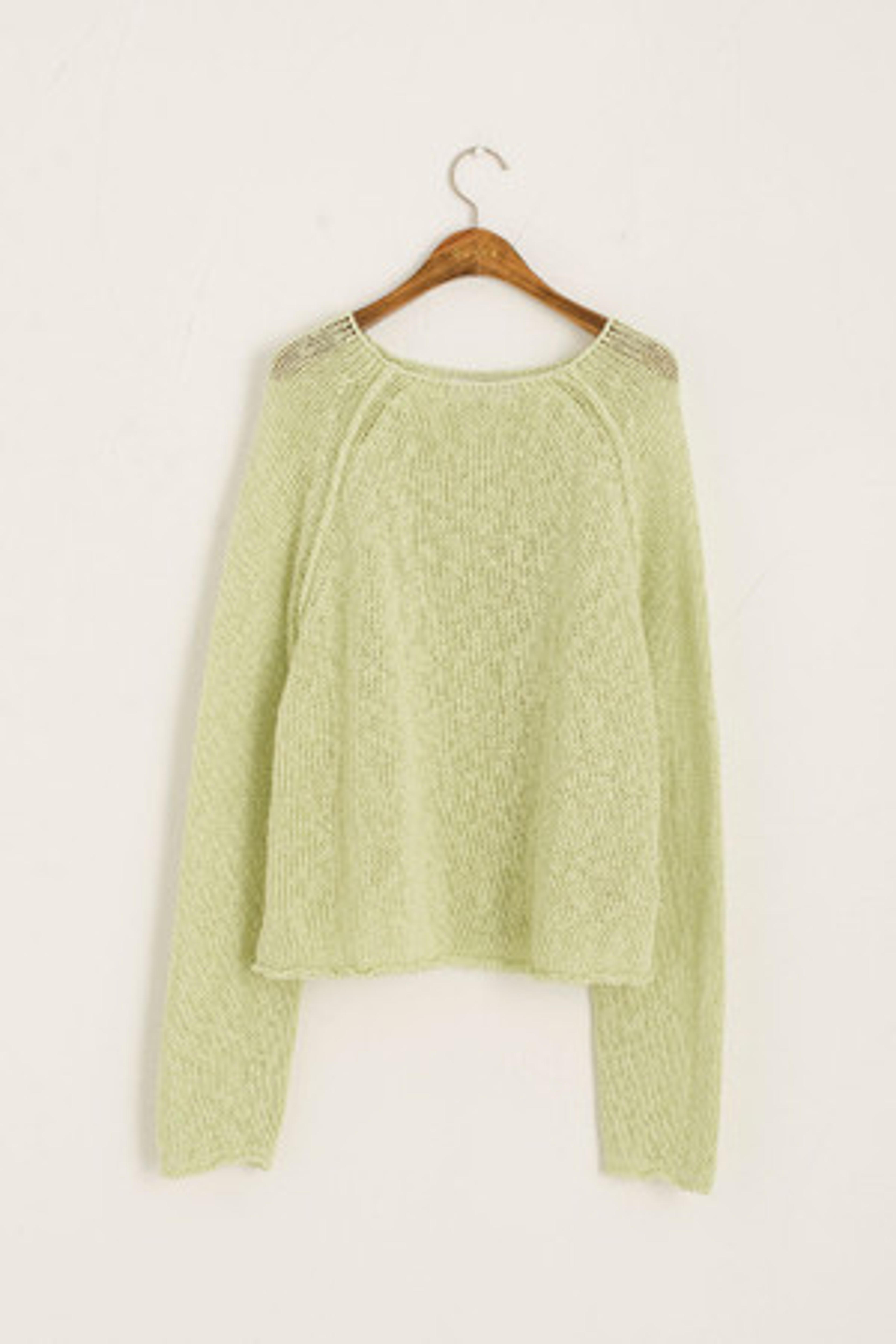 Summer Raglan Jumper, Lime