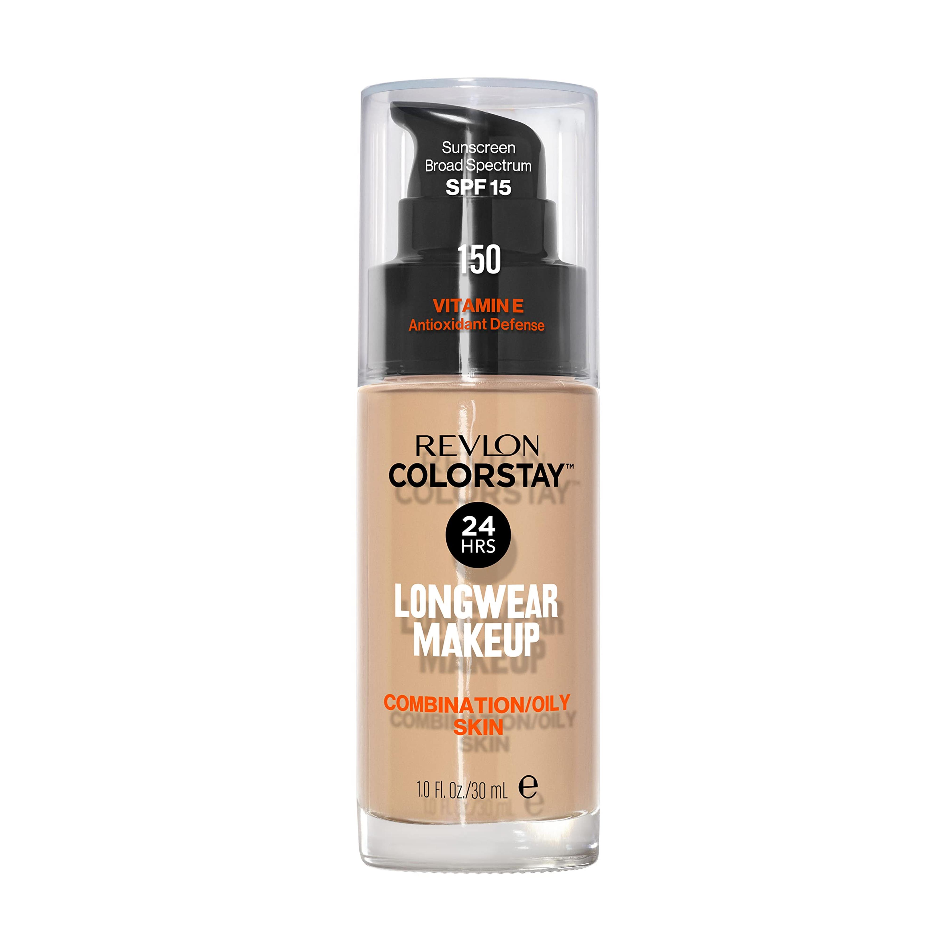 Amazon.com: Liquid Foundation by Revlon, ColorStay Face Makeup for Combination & Oily Skin, SPF 15, Longwear Medium-Full Coverage with Matte Finish, Buff (150), 1.0 Oz : Everything Else