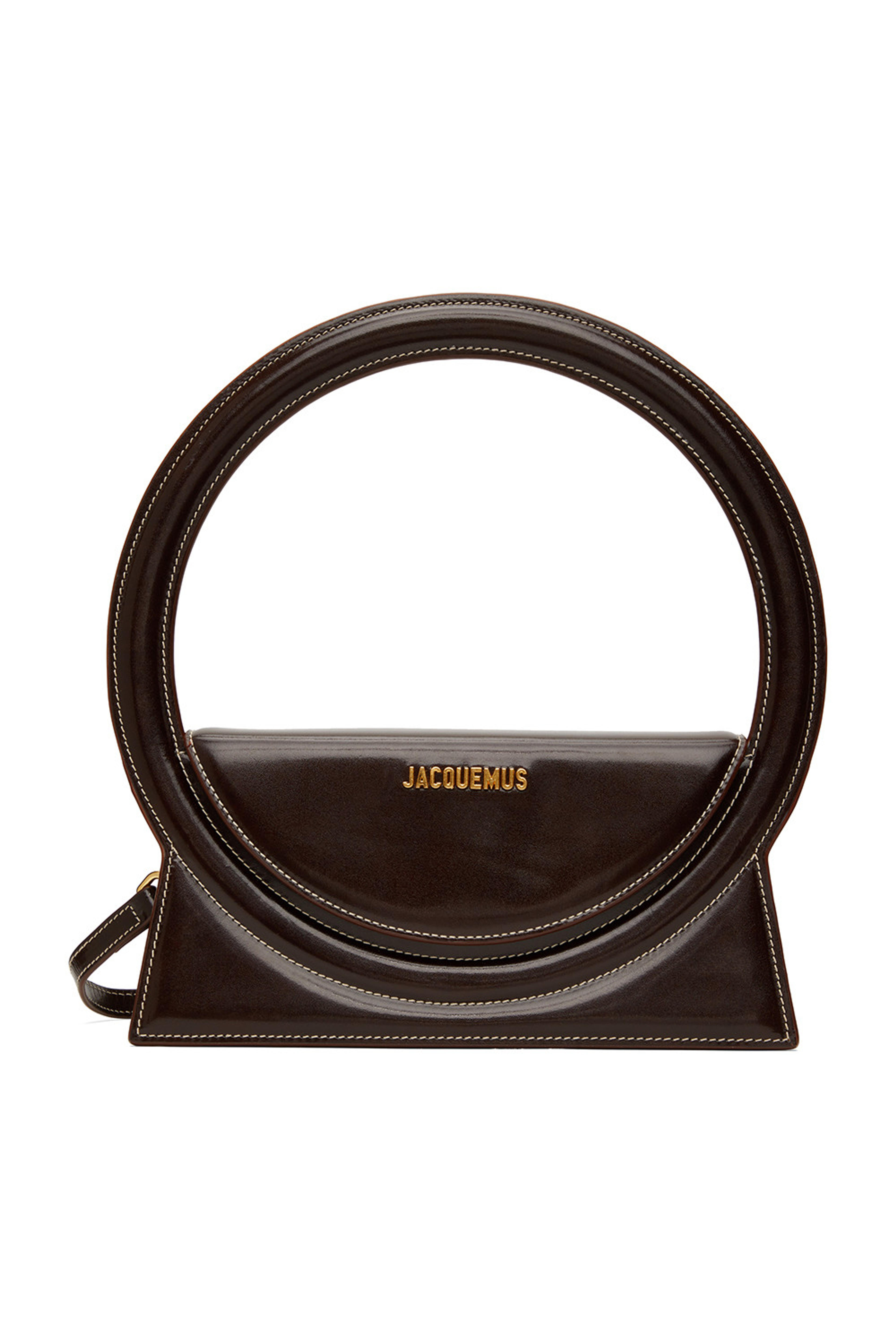 Jacquemus - Brown Le Papier 'Le Sac Rond' Top Handle Bag