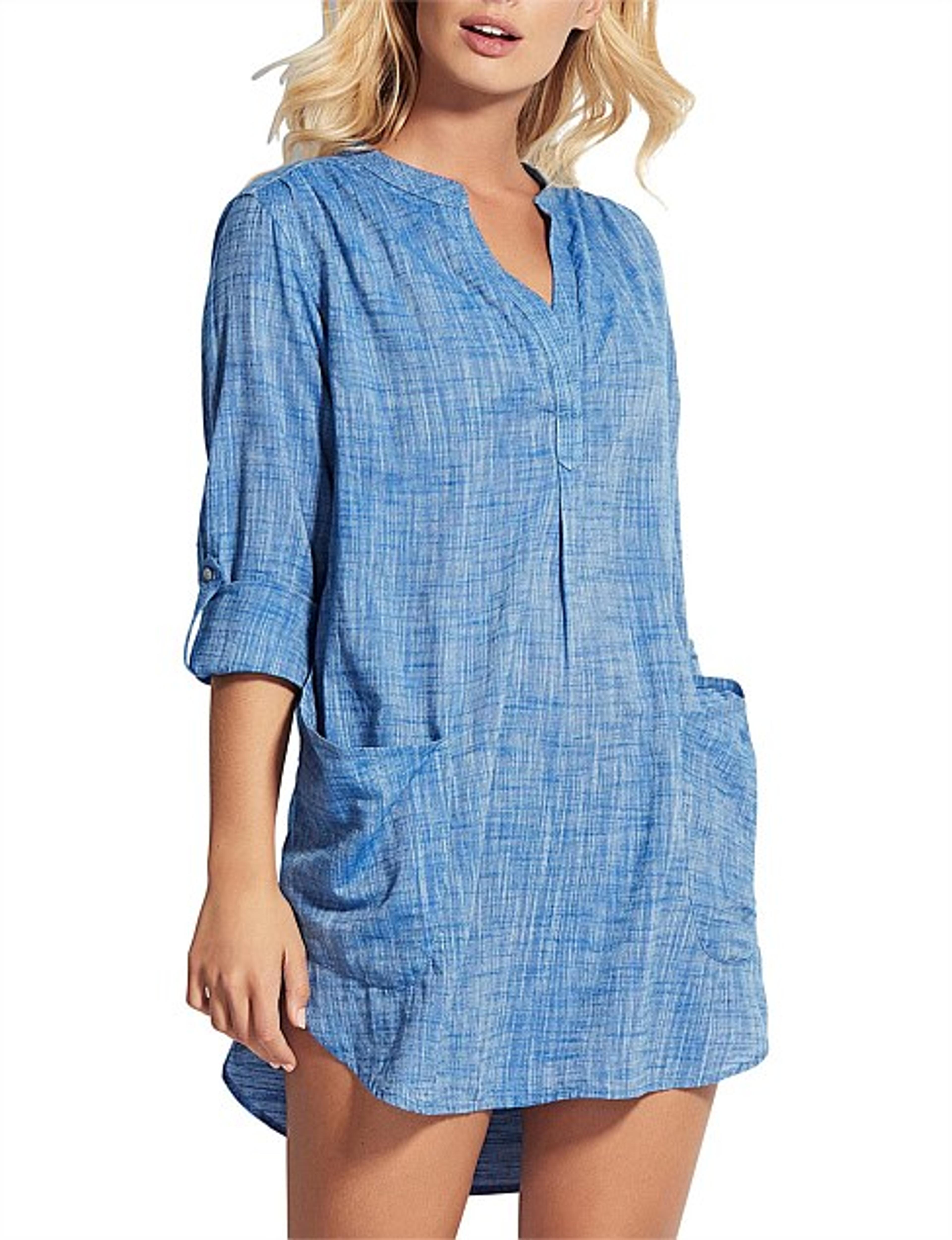 Women's Clothing | David Jones - Boyfriend Beach Shirt