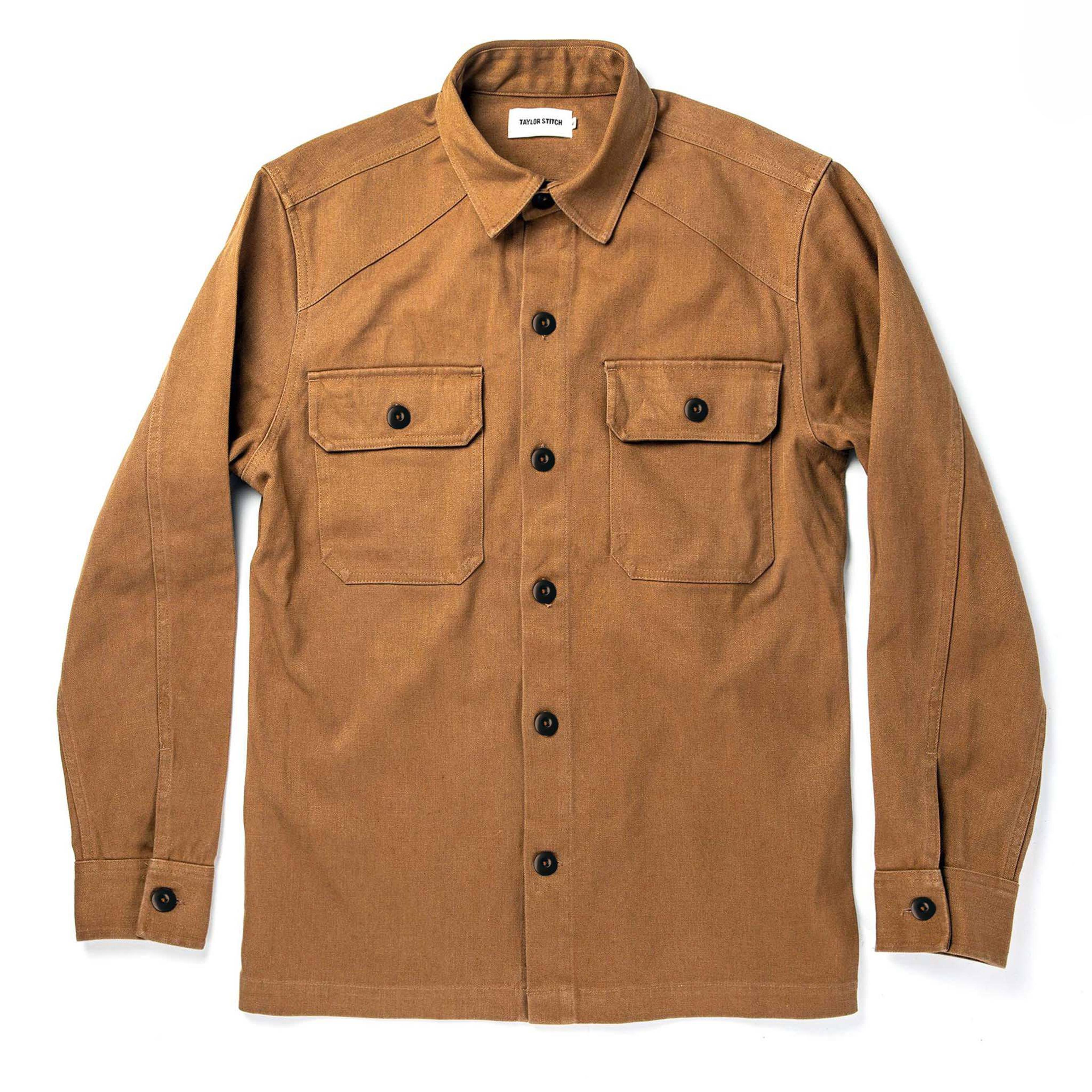 The Shop Shirt in Tobacco Boss Duck | Men's Outerwear | Taylor Stitch