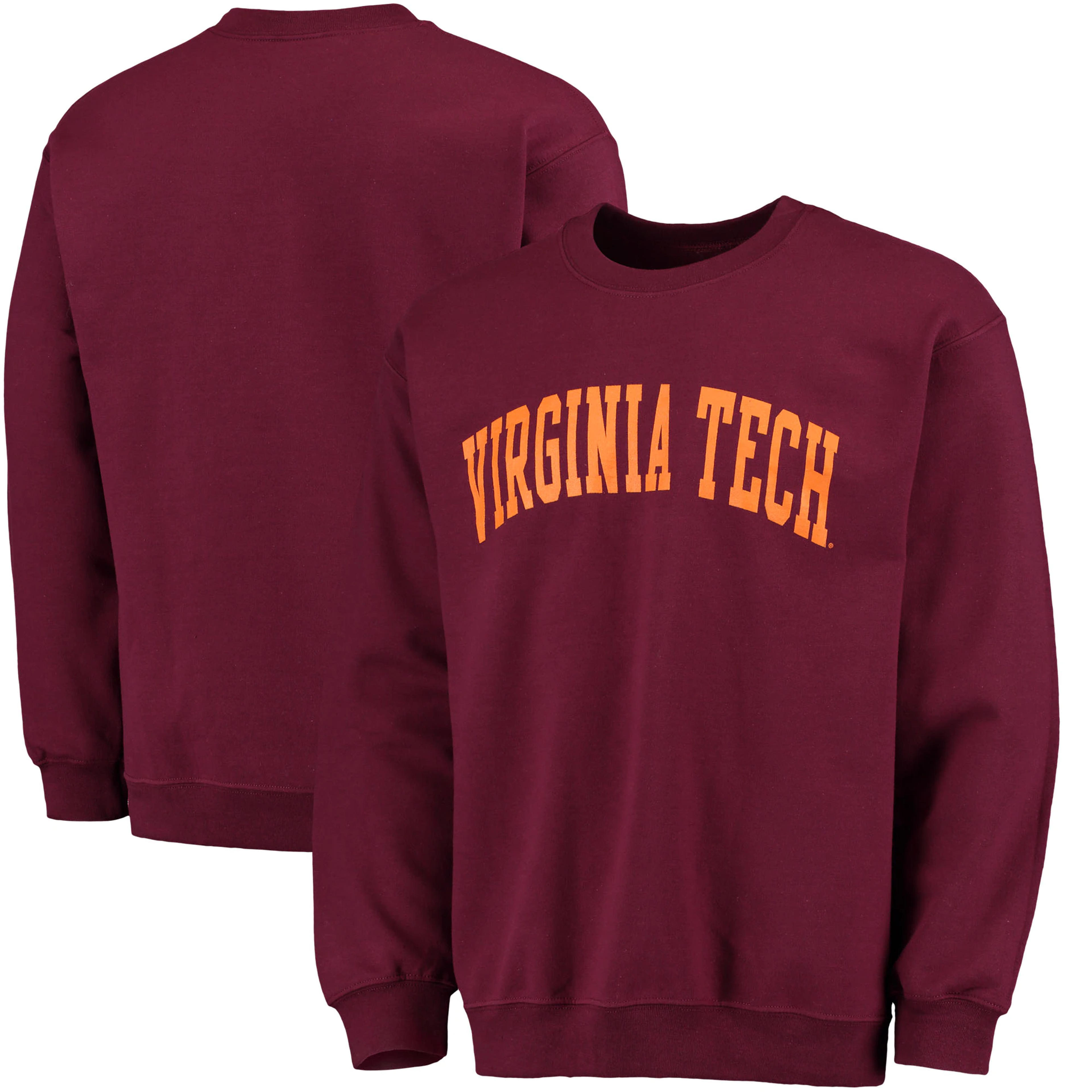 Men's Fanatics Branded Maroon Virginia Tech Hokies Basic Arch Sweatshirt