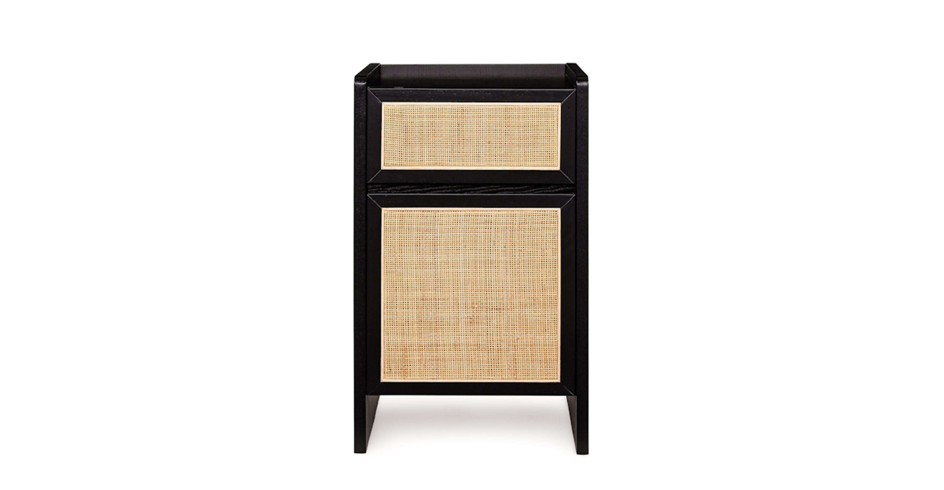 Deca Black Painted Oak Filing Cabinet | Article