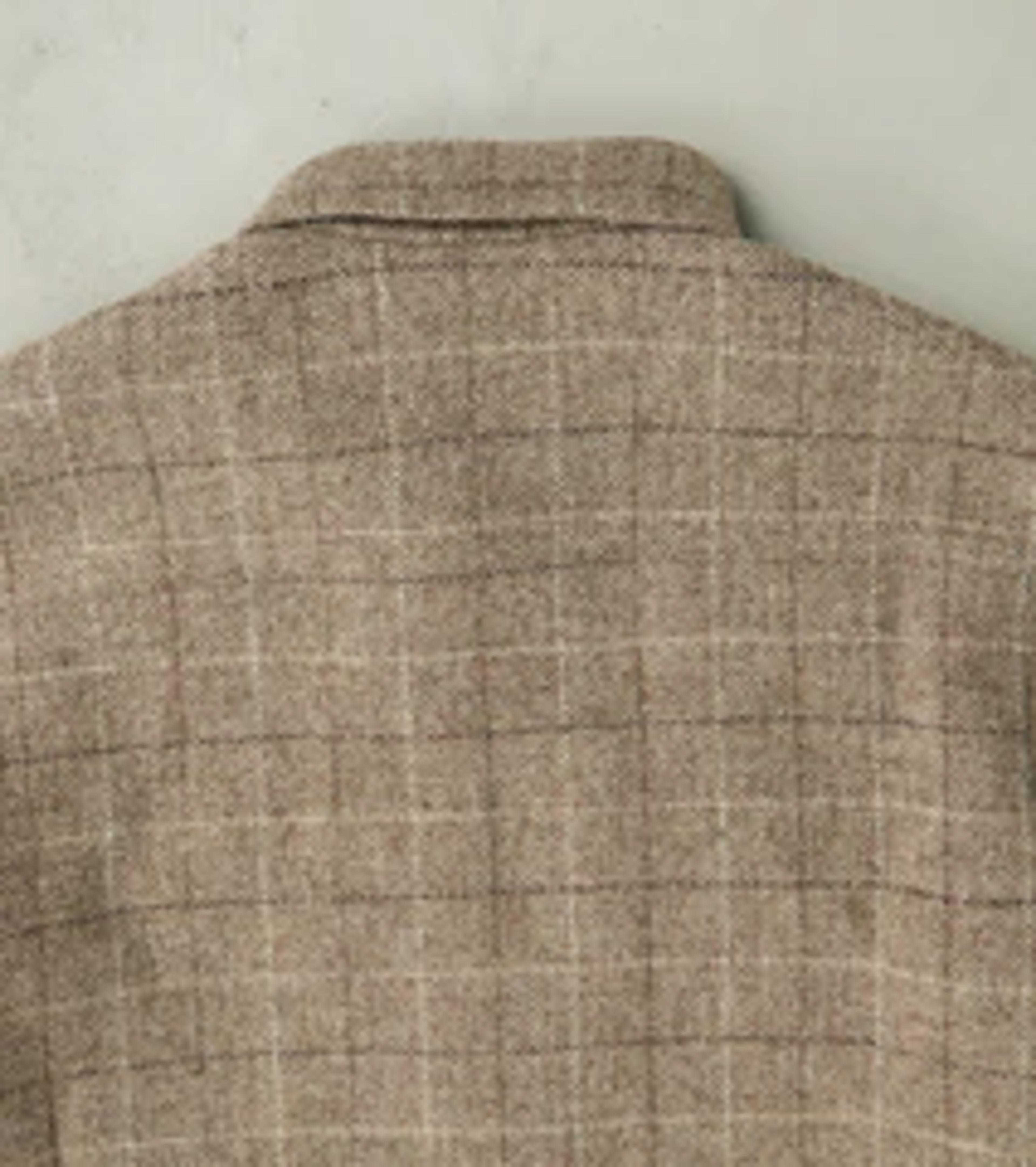 De Bonne Facture Italian Brushed Wool Overshirt - Undyed Herringbone Check – Division Road, Inc.