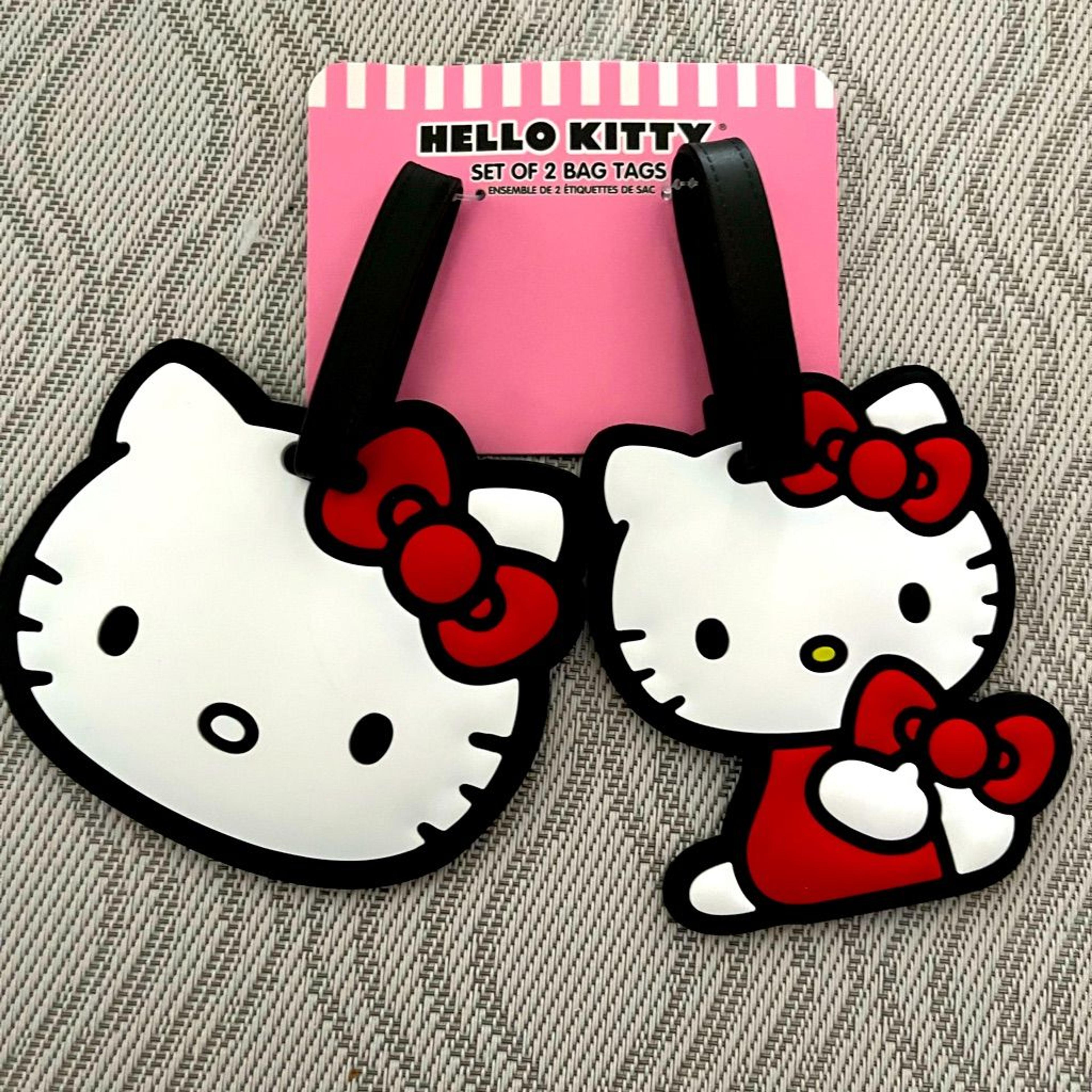 Sanrio Accessories | Sanrio Nwt Hello Kitty Luggage Tags 2pc | Color: Black/White | Size: Os