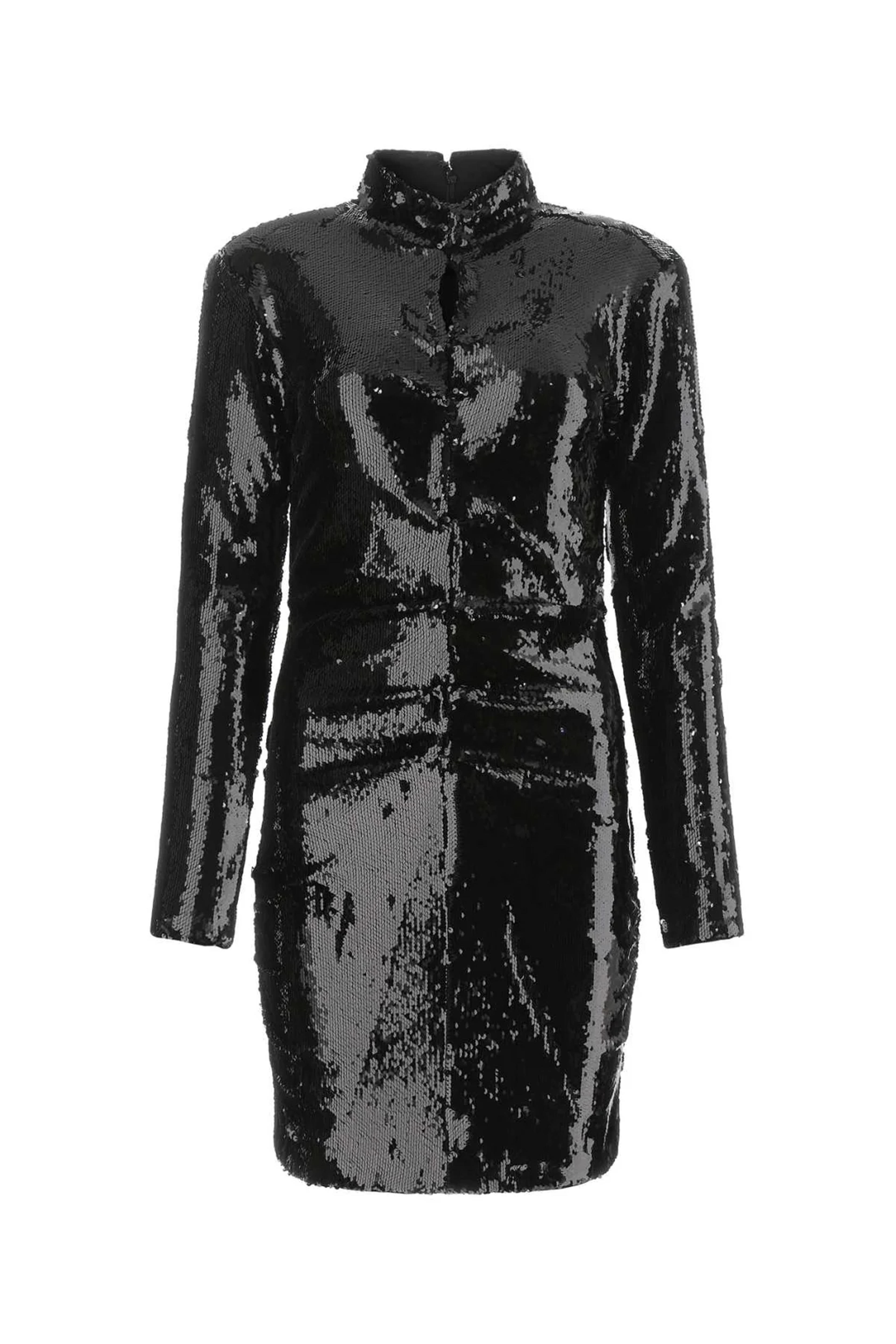Isabel Marant Sequinned Long-Sleeved Mini Dress – Cettire