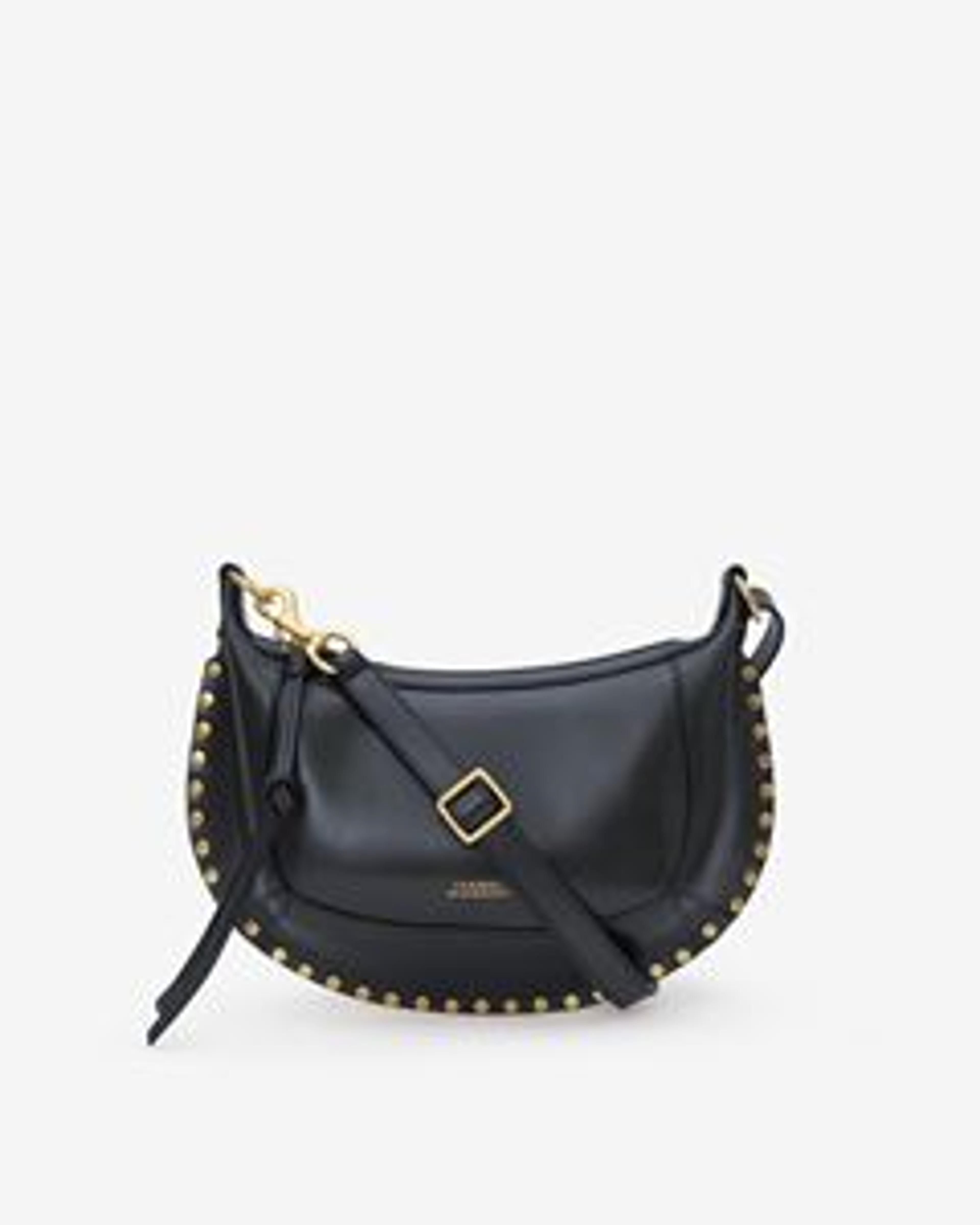 Women's Oskan Moon Leather Shouder Bag In Black | Isabel Marant US